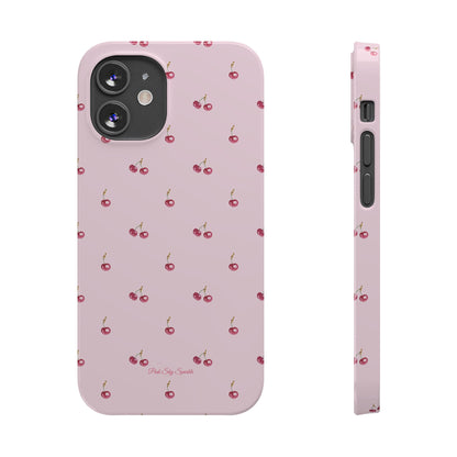 Sweet Cherry Luxe Slim iPhone Case