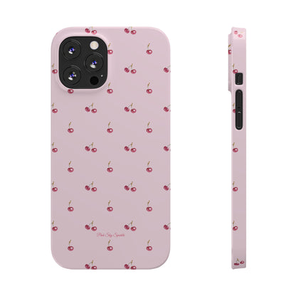 Sweet Cherry Luxe Slim iPhone Case