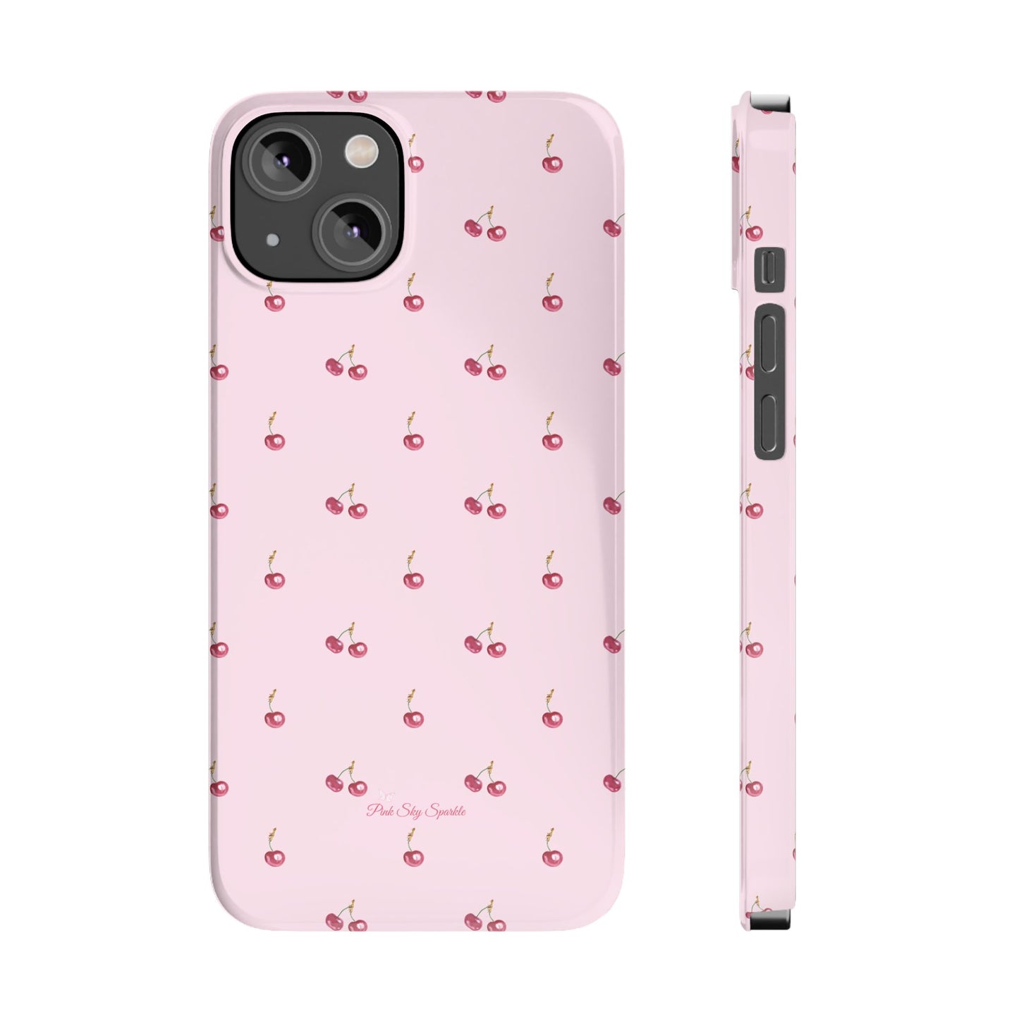 Sweet Cherry Luxe Slim iPhone Case