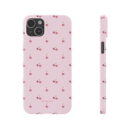 Sweet Cherry Luxe Slim iPhone Case