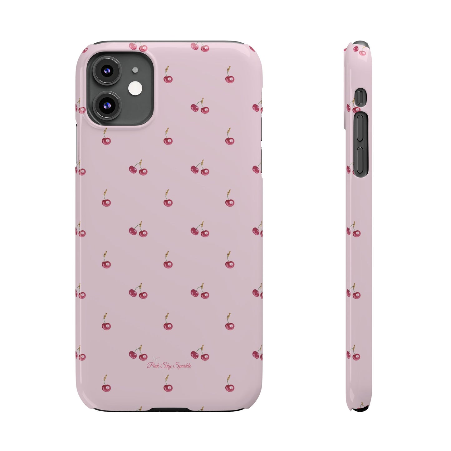 Sweet Cherry Luxe Slim iPhone Case