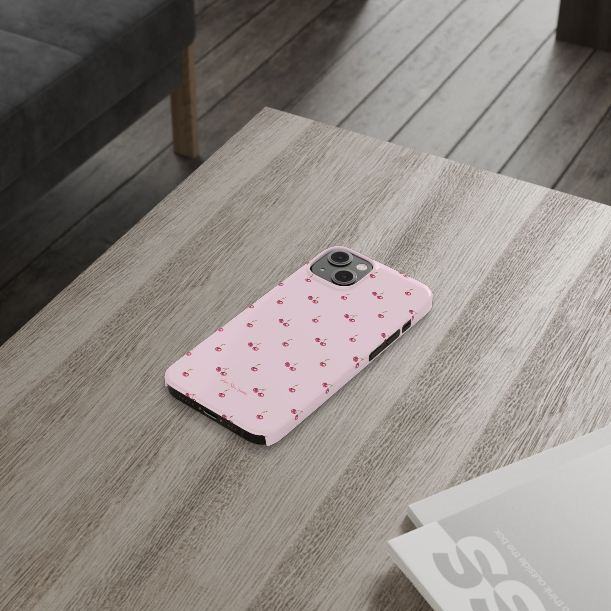 Sweet Cherry Luxe Slim iPhone Case