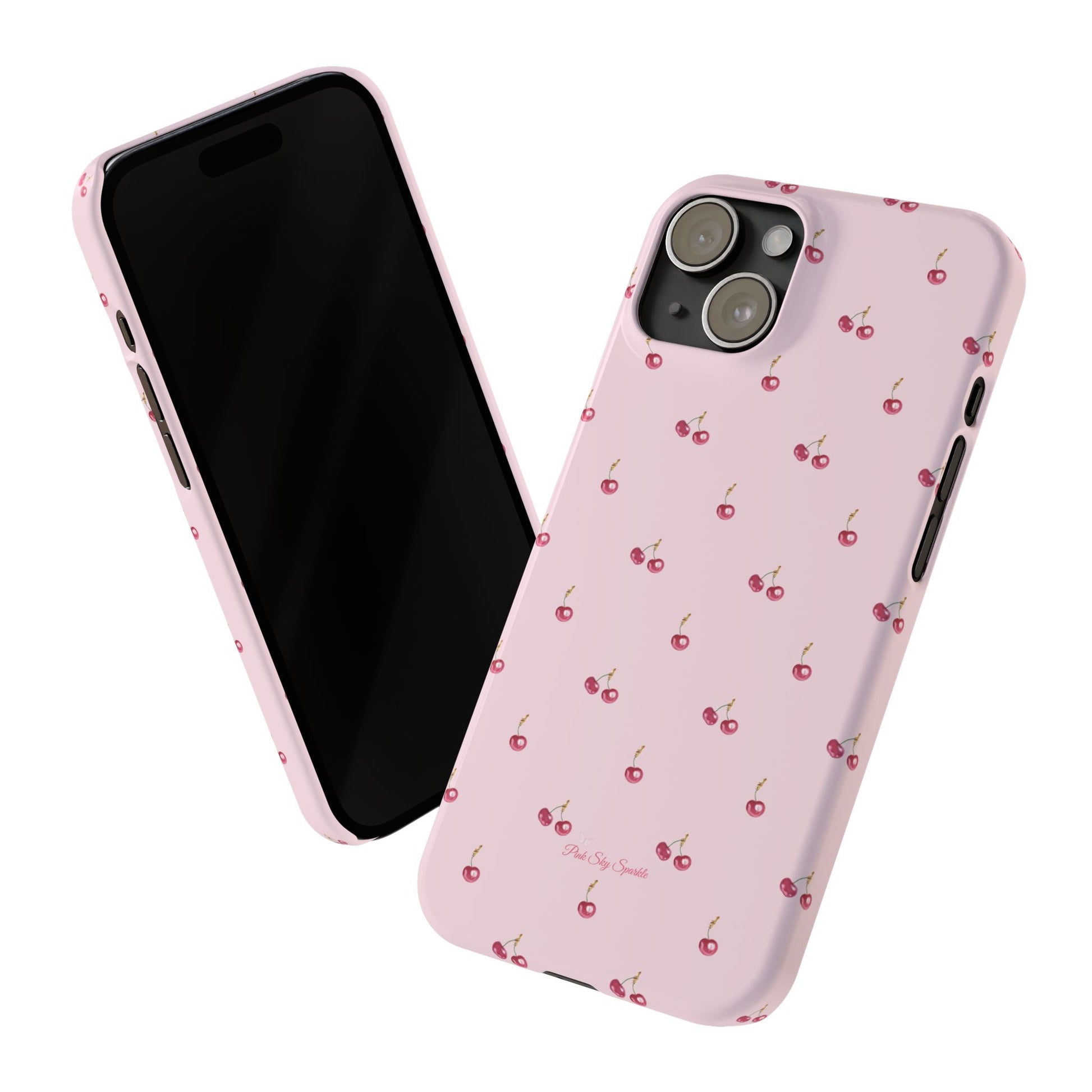 Sweet Cherry Luxe Slim iPhone Case