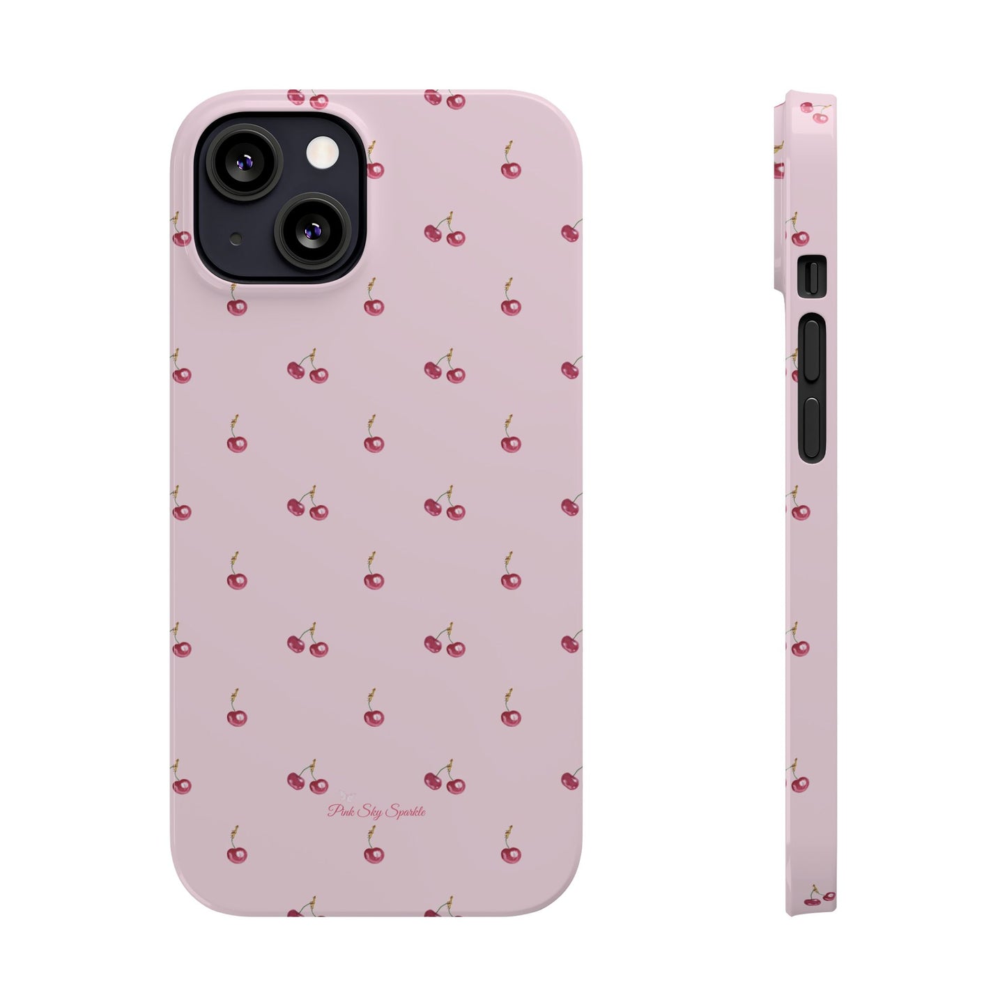 Sweet Cherry Luxe Slim iPhone Case