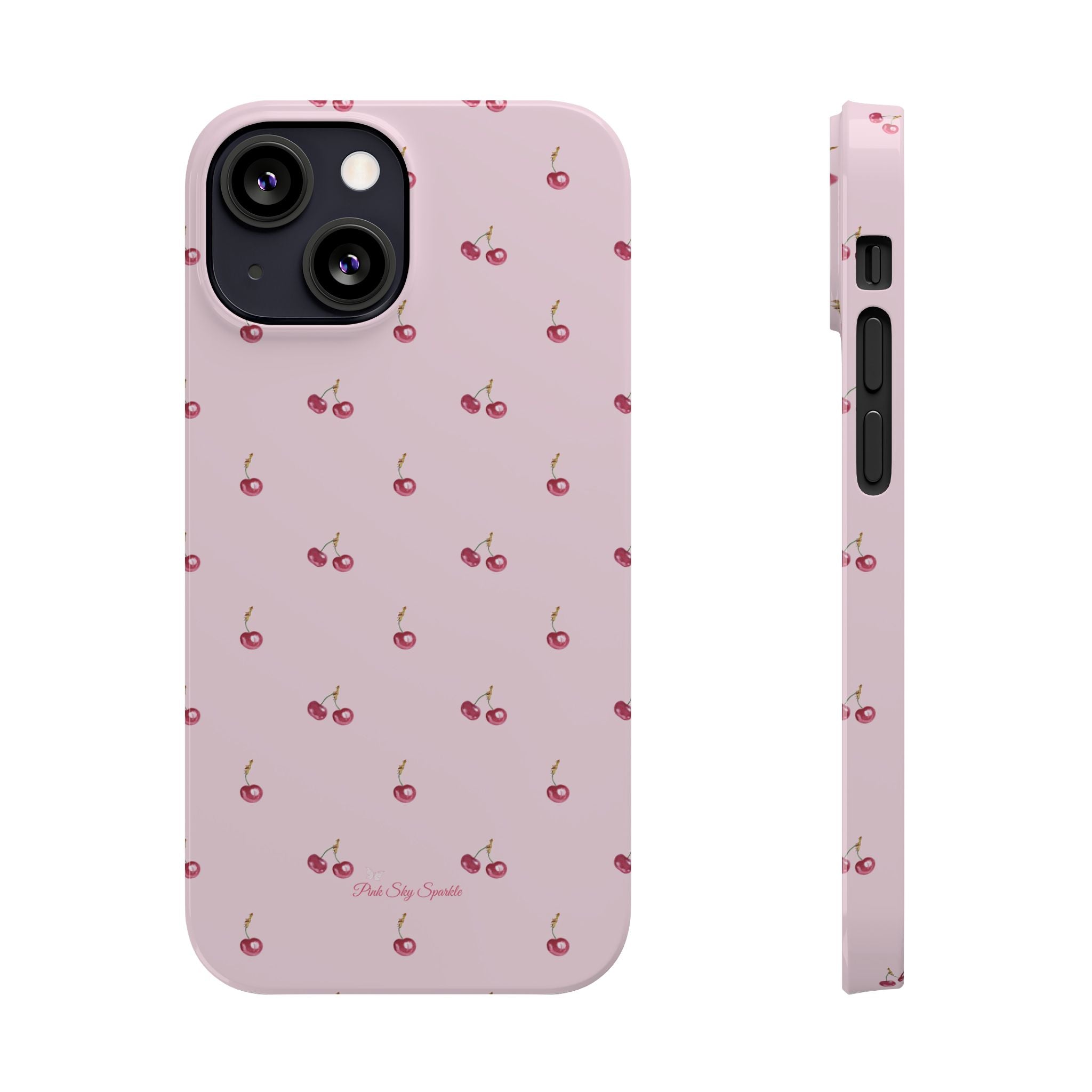 Sweet Cherry Luxe Slim iPhone Case