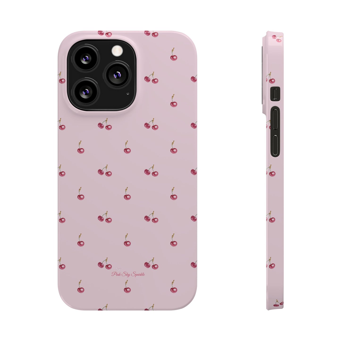 Sweet Cherry Luxe Slim iPhone Case