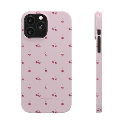 Sweet Cherry Luxe Slim iPhone Case