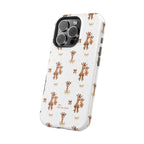 Sweet Safari Style Magnetic iPhone Case – Cute Giraffe Print with Bows