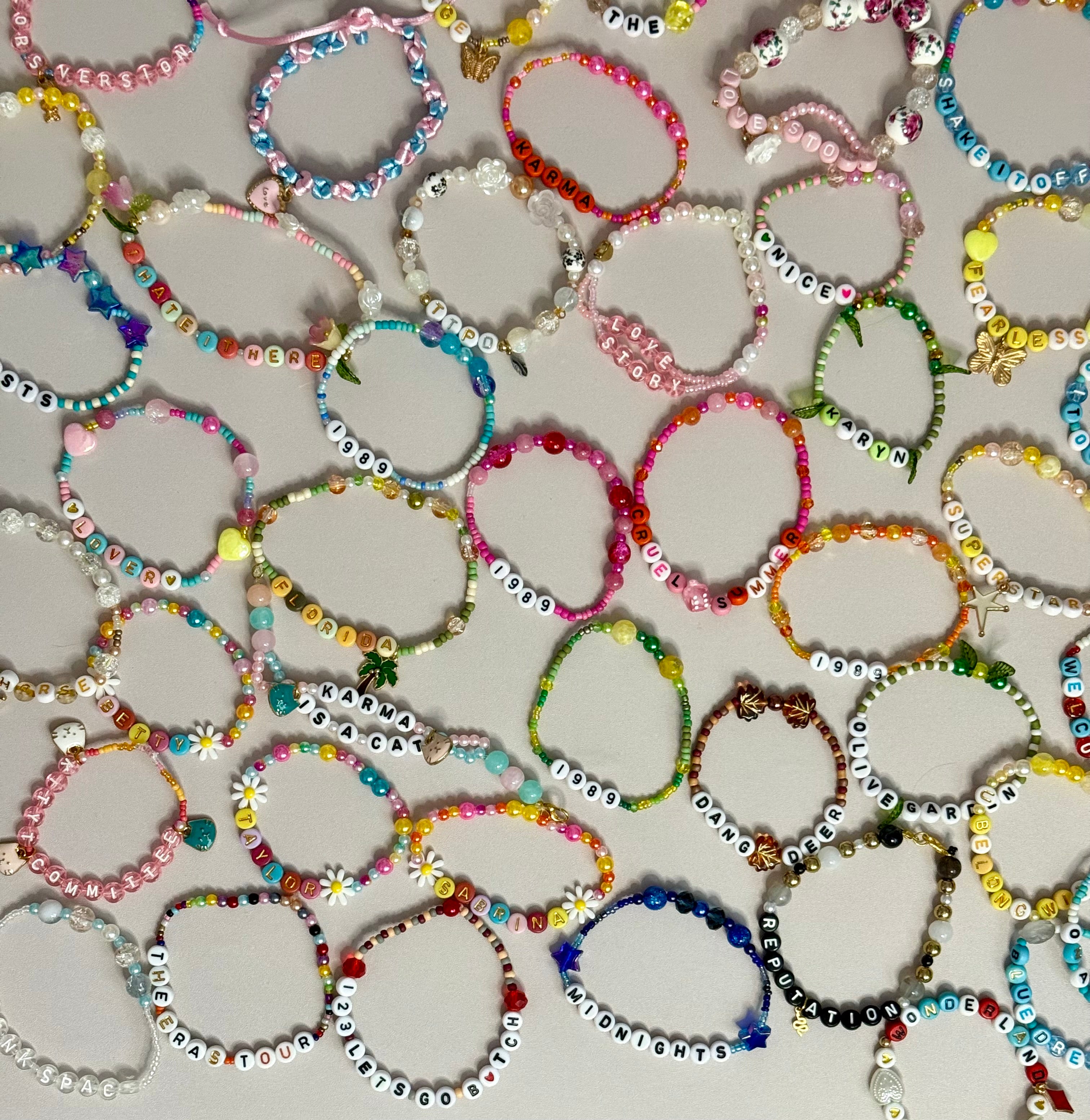 Taylor Swift Eras Tour Inspired Friendship Bracelets. Pack of 6 Mystery Bracelets.