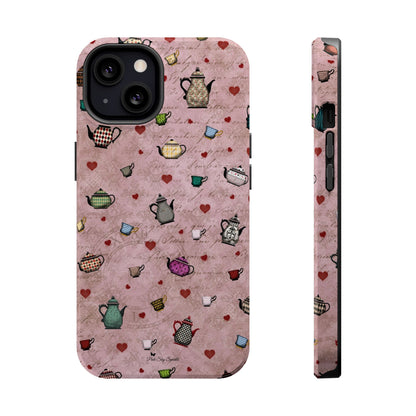 Tea Hearts Magnetic iPhone Case