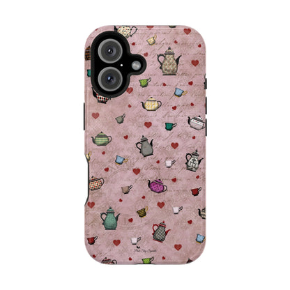 Tea Hearts Magnetic iPhone Case