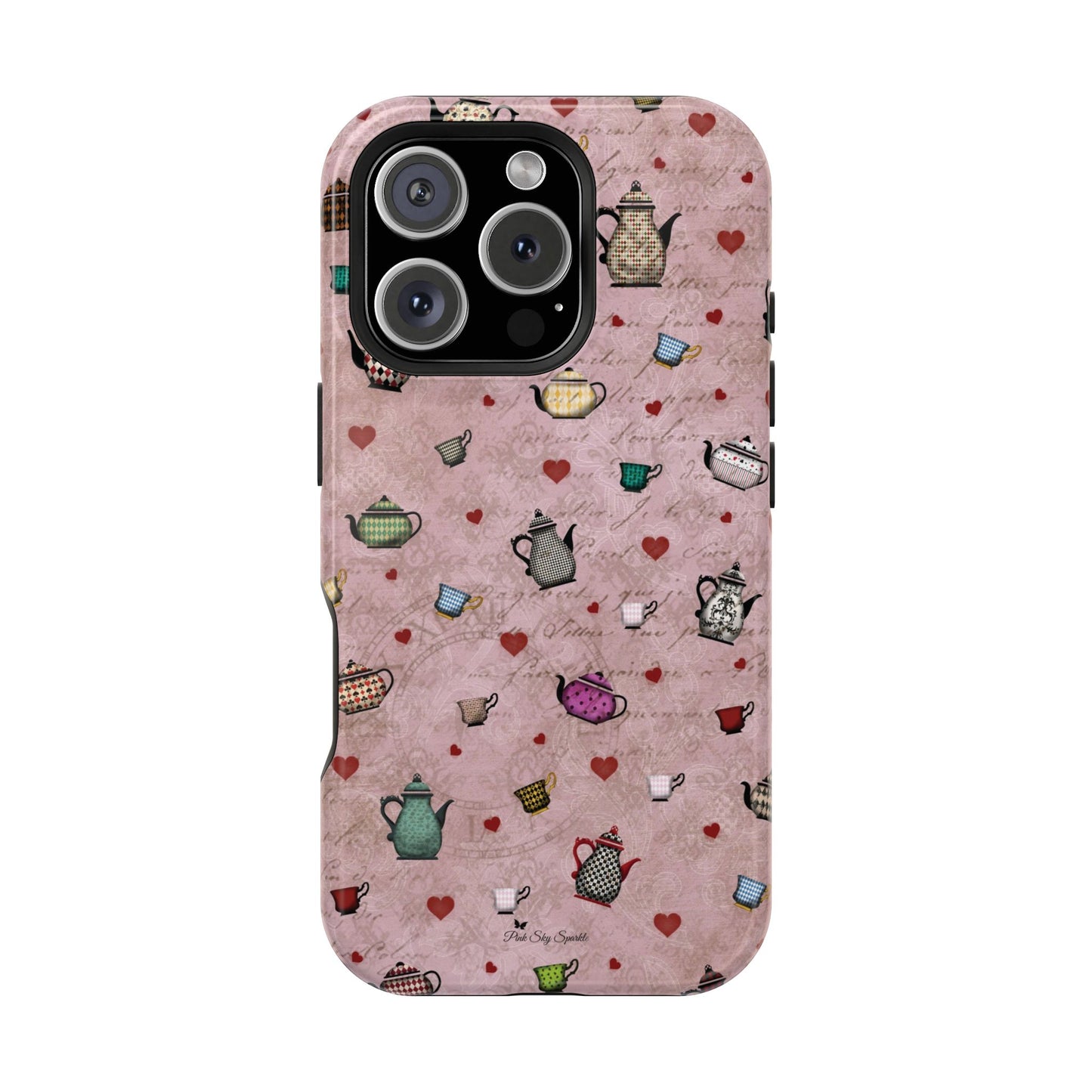 Tea Hearts Magnetic iPhone Case