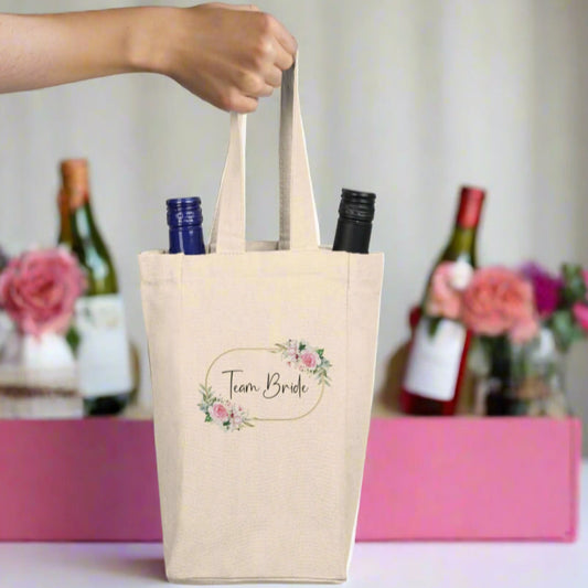 Team Bride Wine Tote Bag