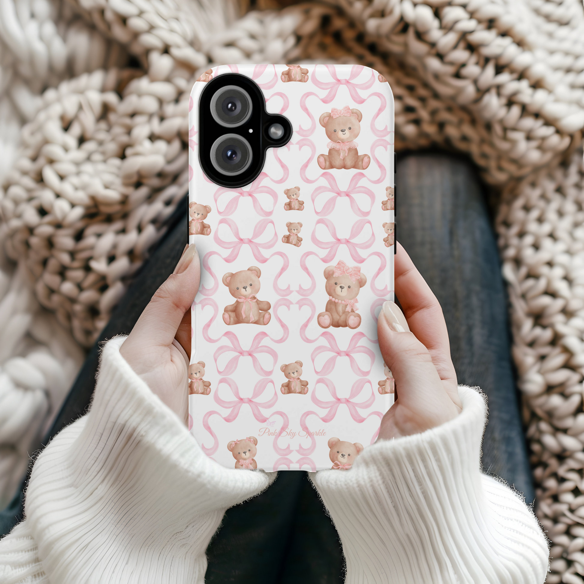 Teddy Bear Coquette Magnetic iPhone Case