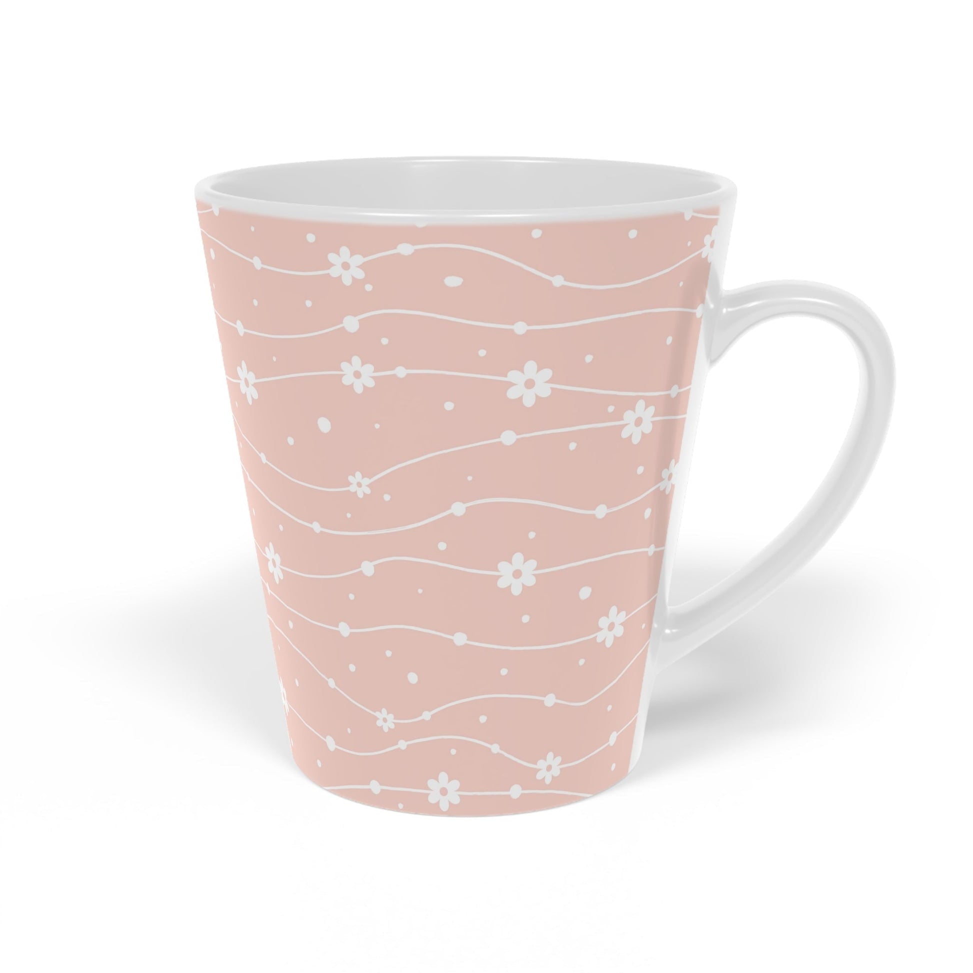 Wavy Daisy Latte Mug