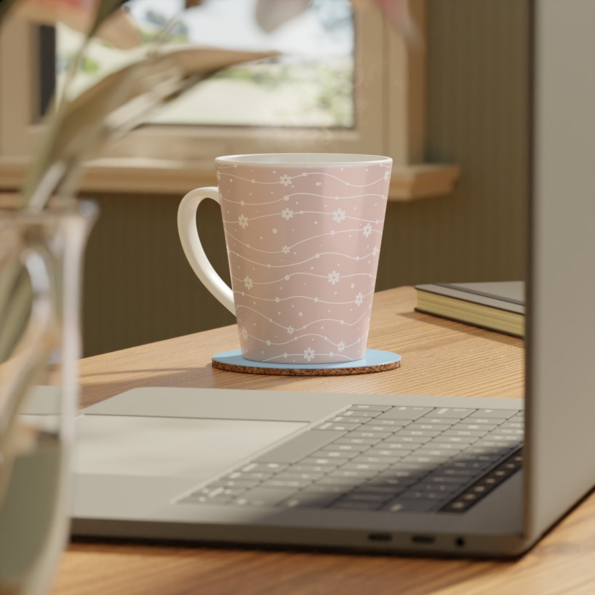 Wavy Daisy Latte Mug