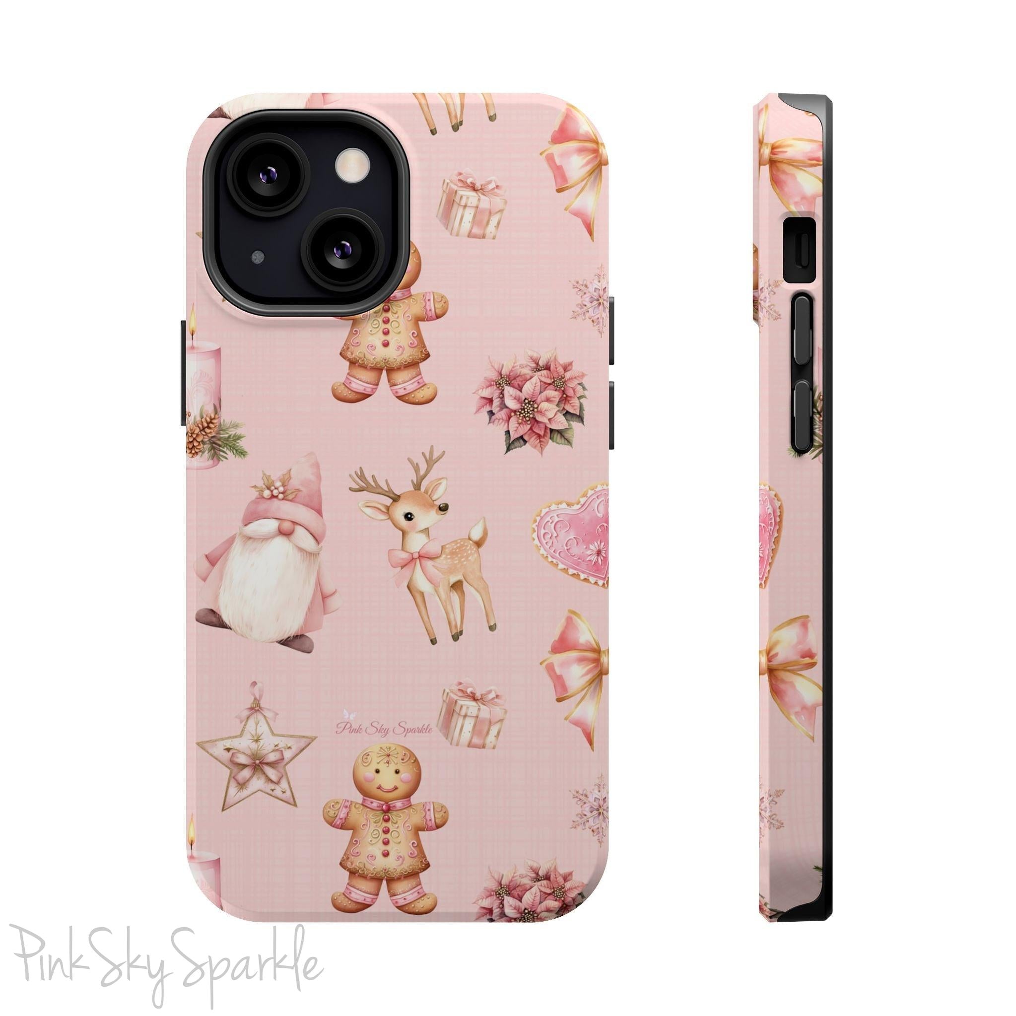 Whimsical Holiday Cheer Magnetic iPhone Case