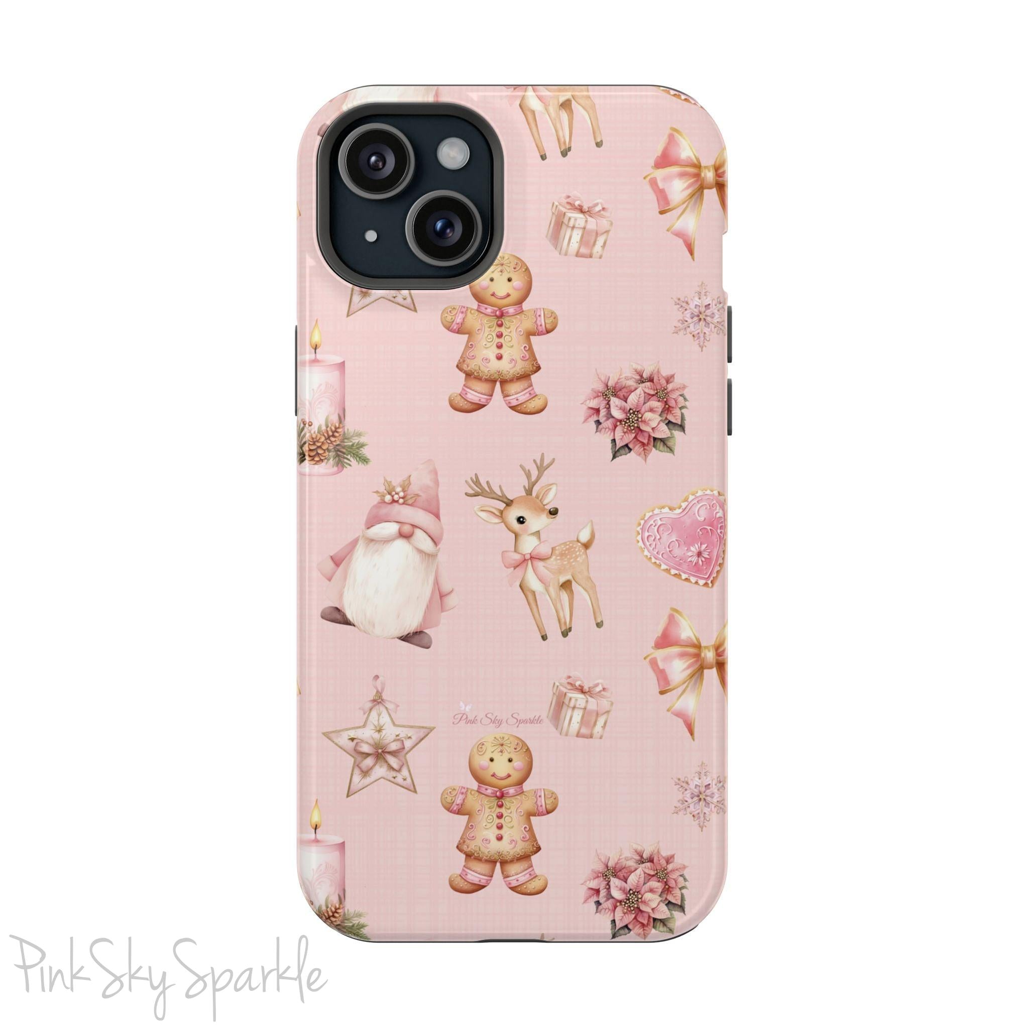 Whimsical Holiday Cheer Magnetic iPhone Case