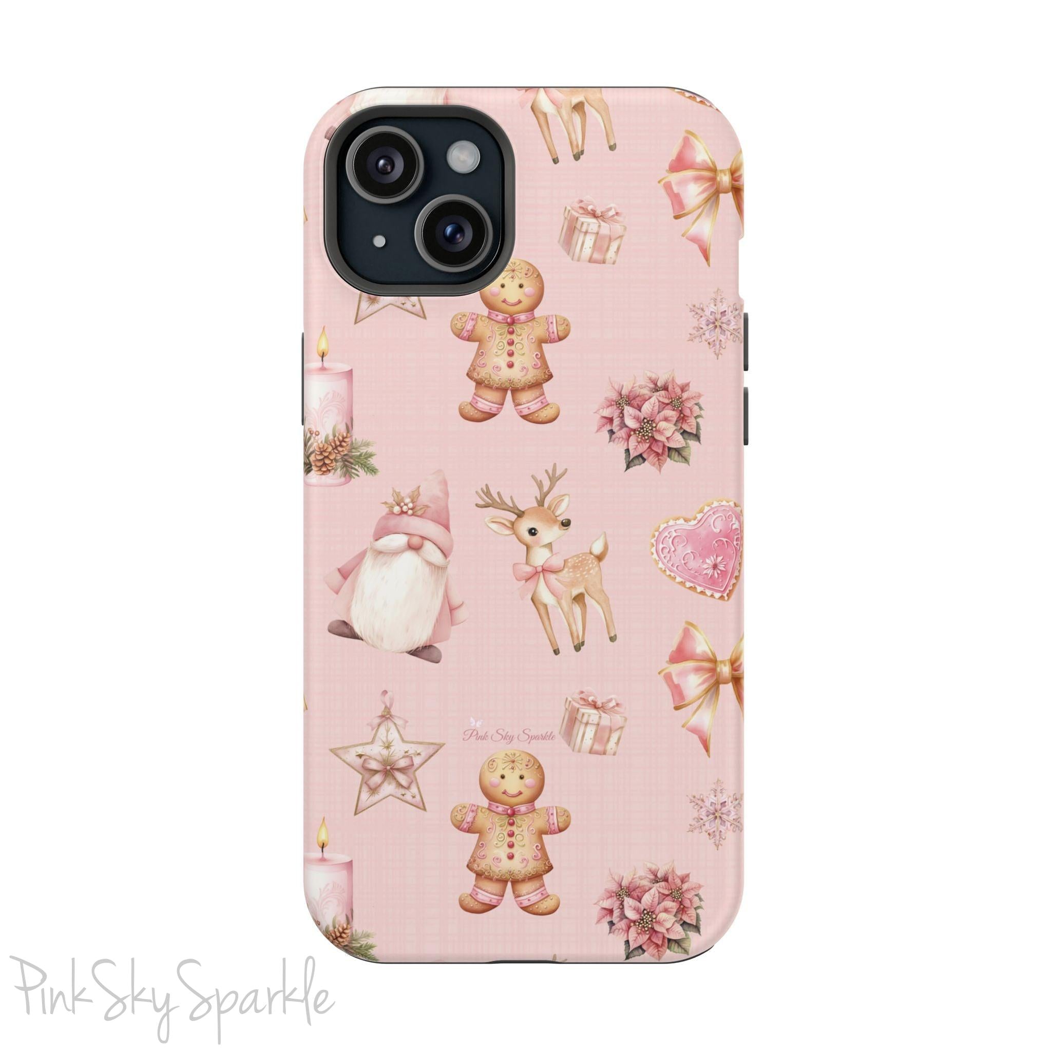 Whimsical Holiday Cheer Magnetic iPhone Case