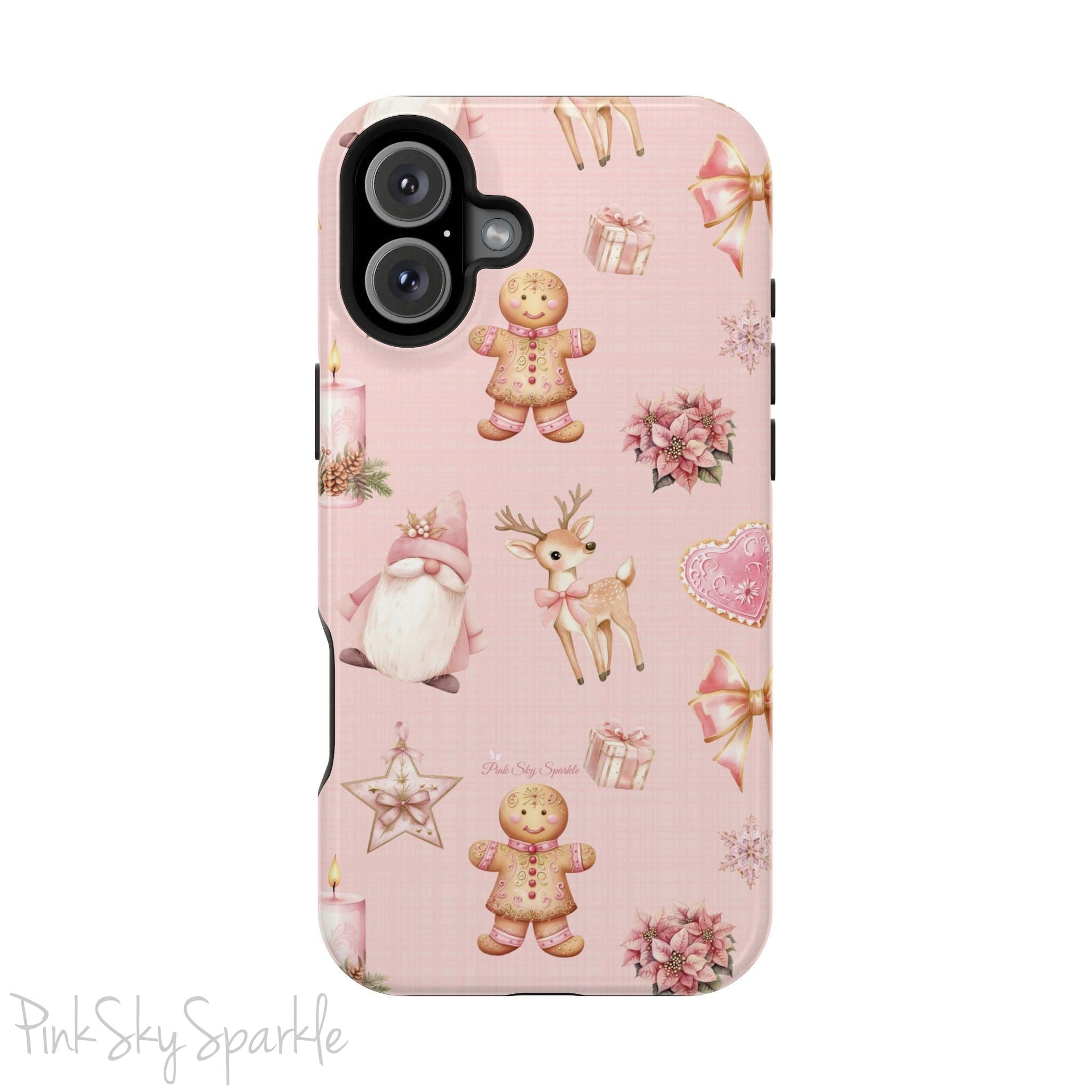 Whimsical Holiday Cheer Magnetic iPhone Case