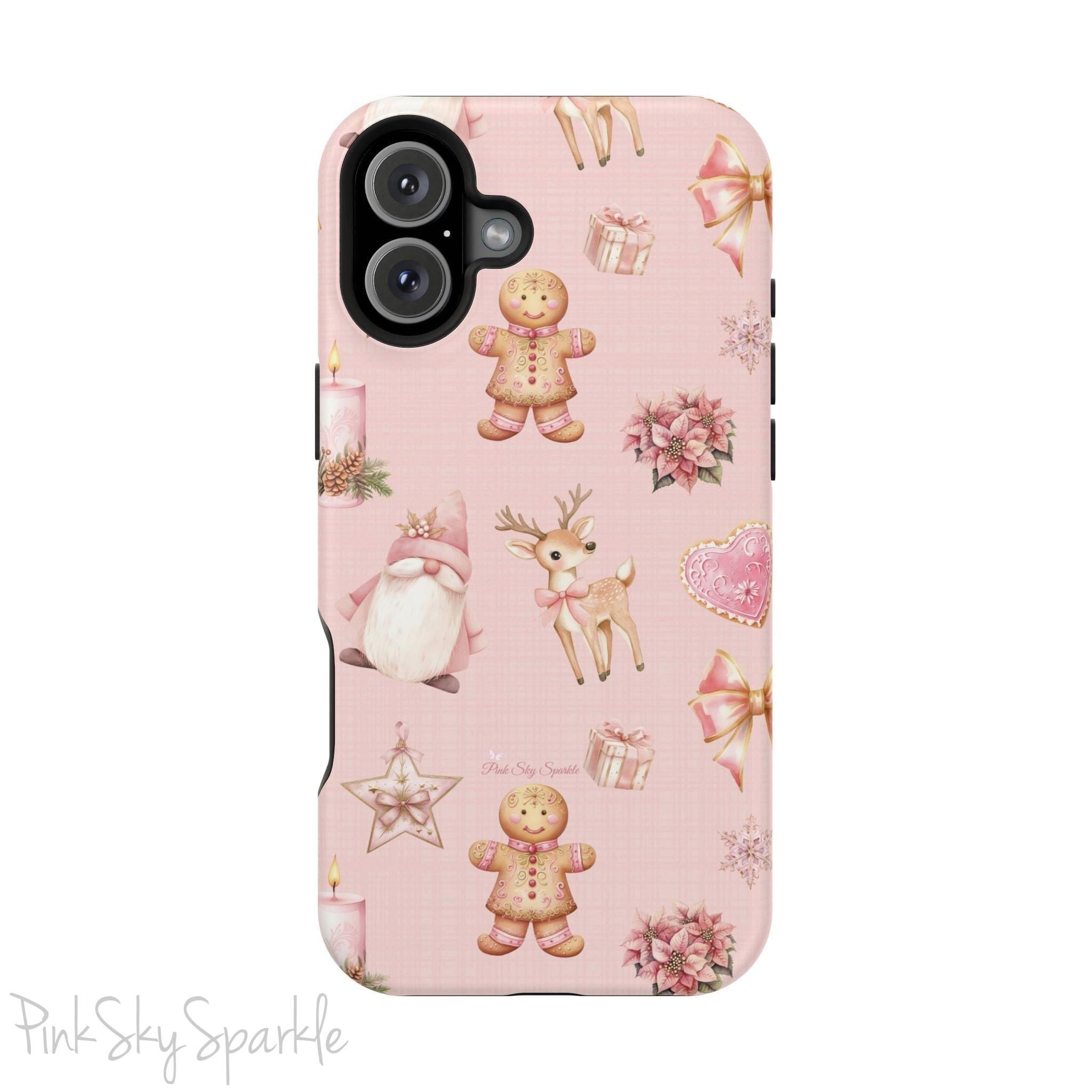 Whimsical Holiday Cheer Magnetic iPhone Case