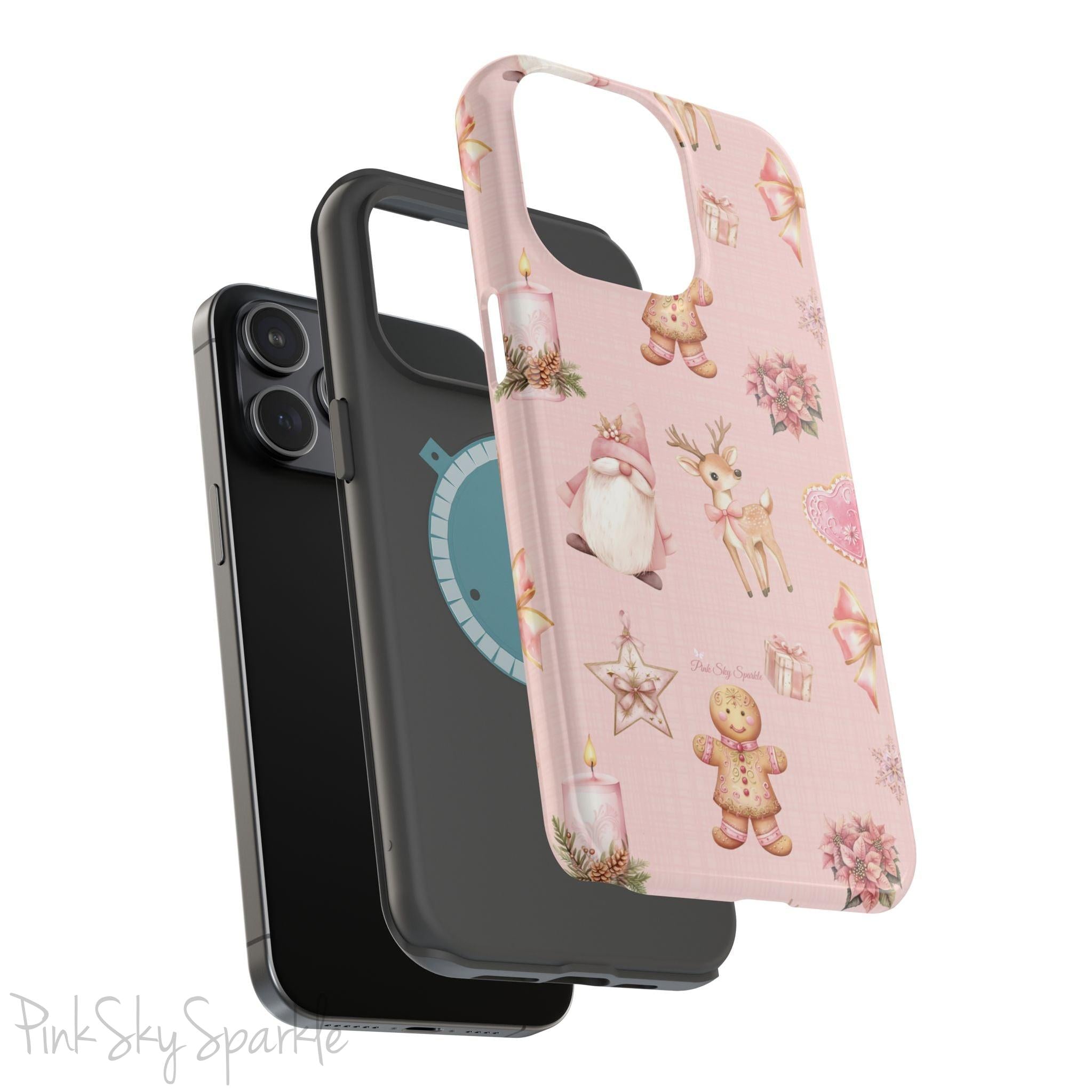 Whimsical Holiday Cheer Magnetic iPhone Case