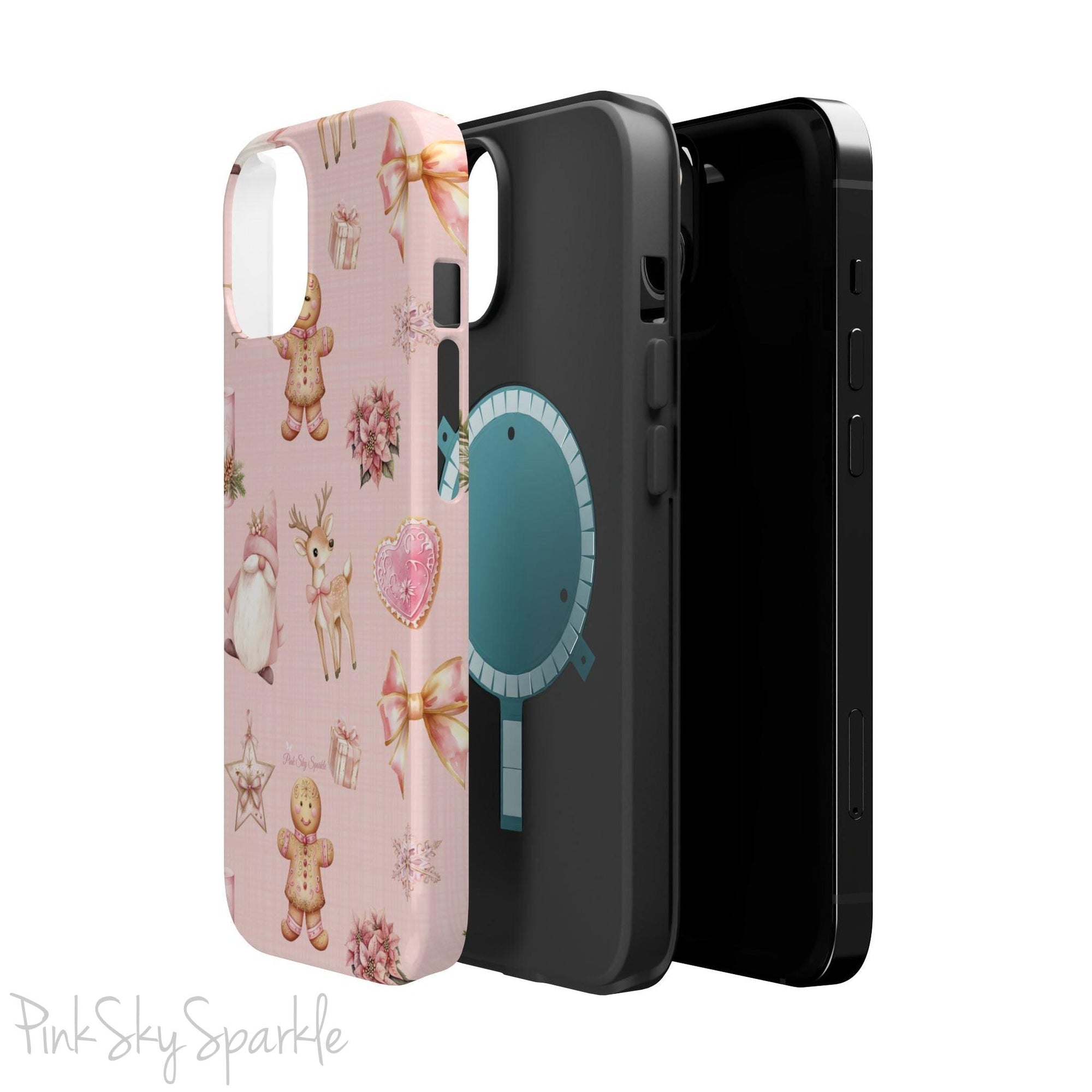Whimsical Holiday Cheer Magnetic iPhone Case