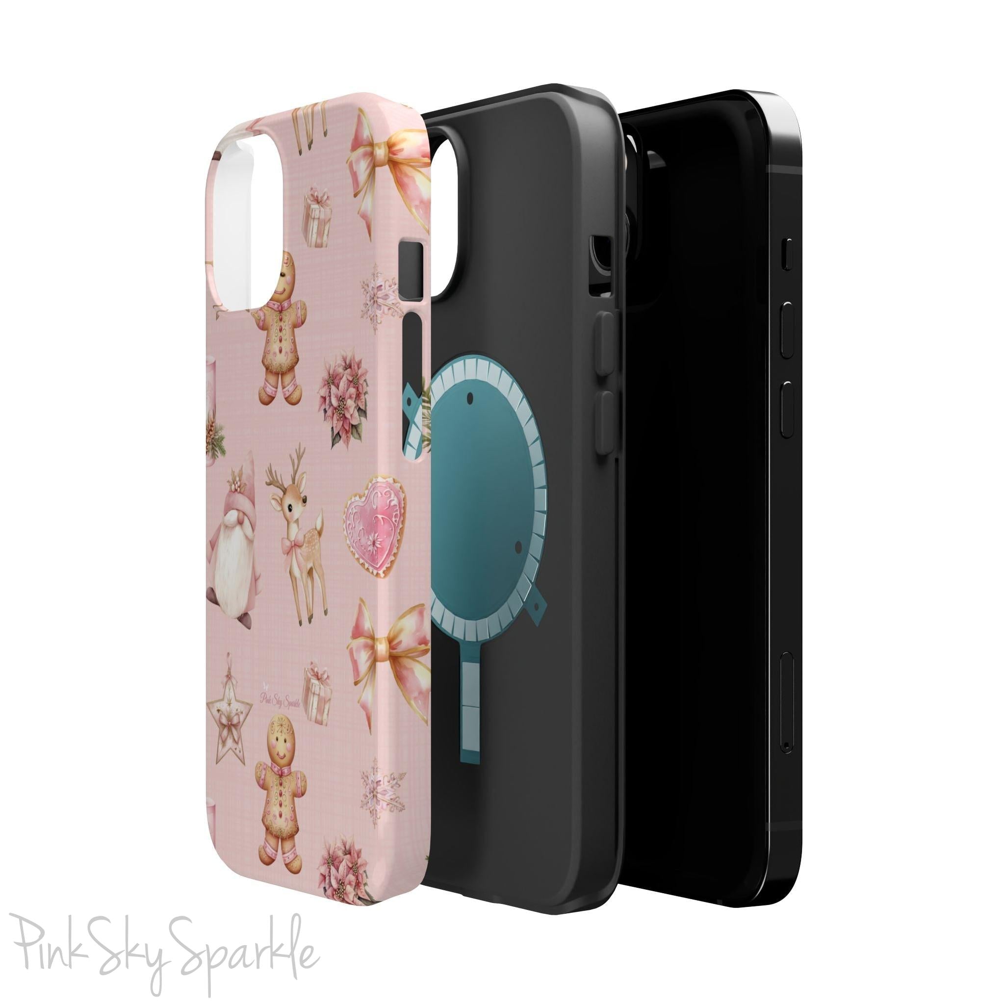 Whimsical Holiday Cheer Magnetic iPhone Case