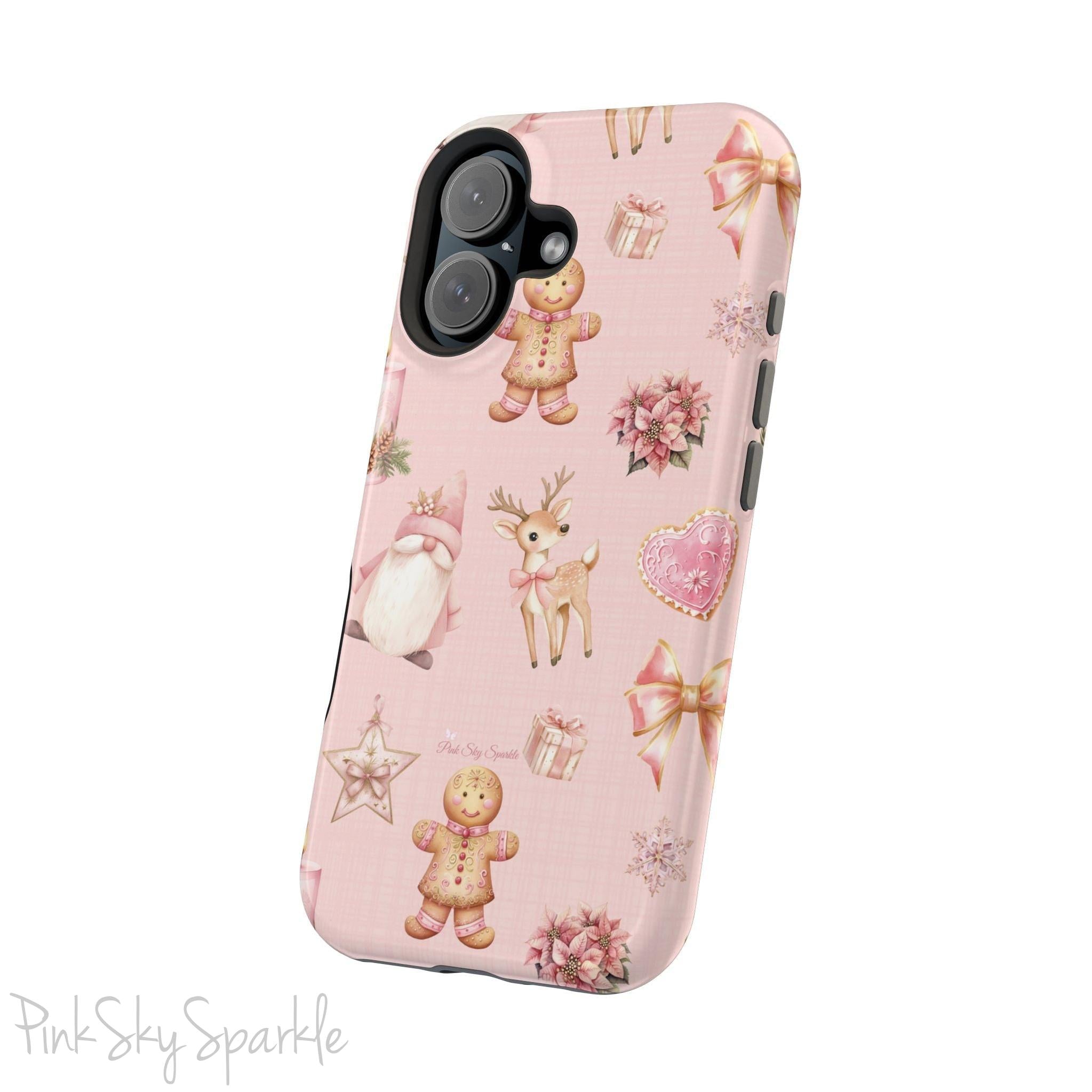 Whimsical Holiday Cheer Magnetic iPhone Case