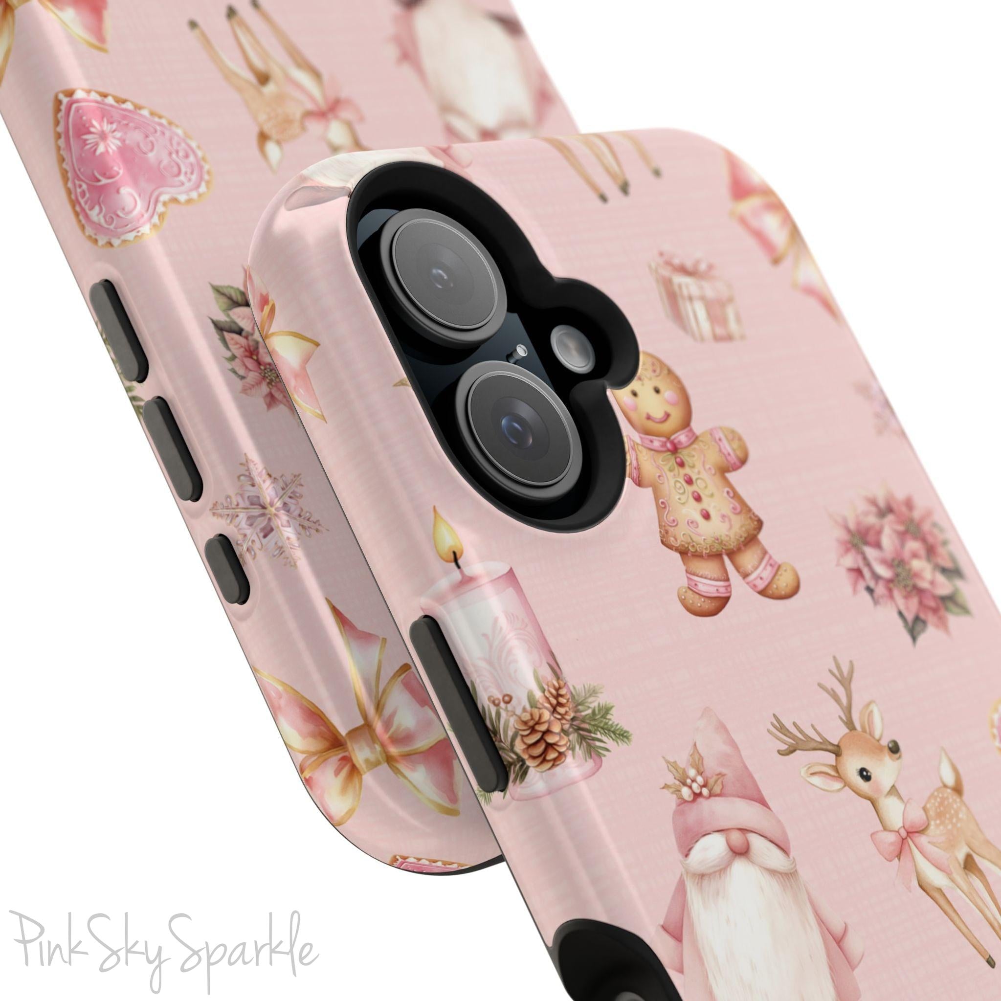 Whimsical Holiday Cheer Magnetic iPhone Case