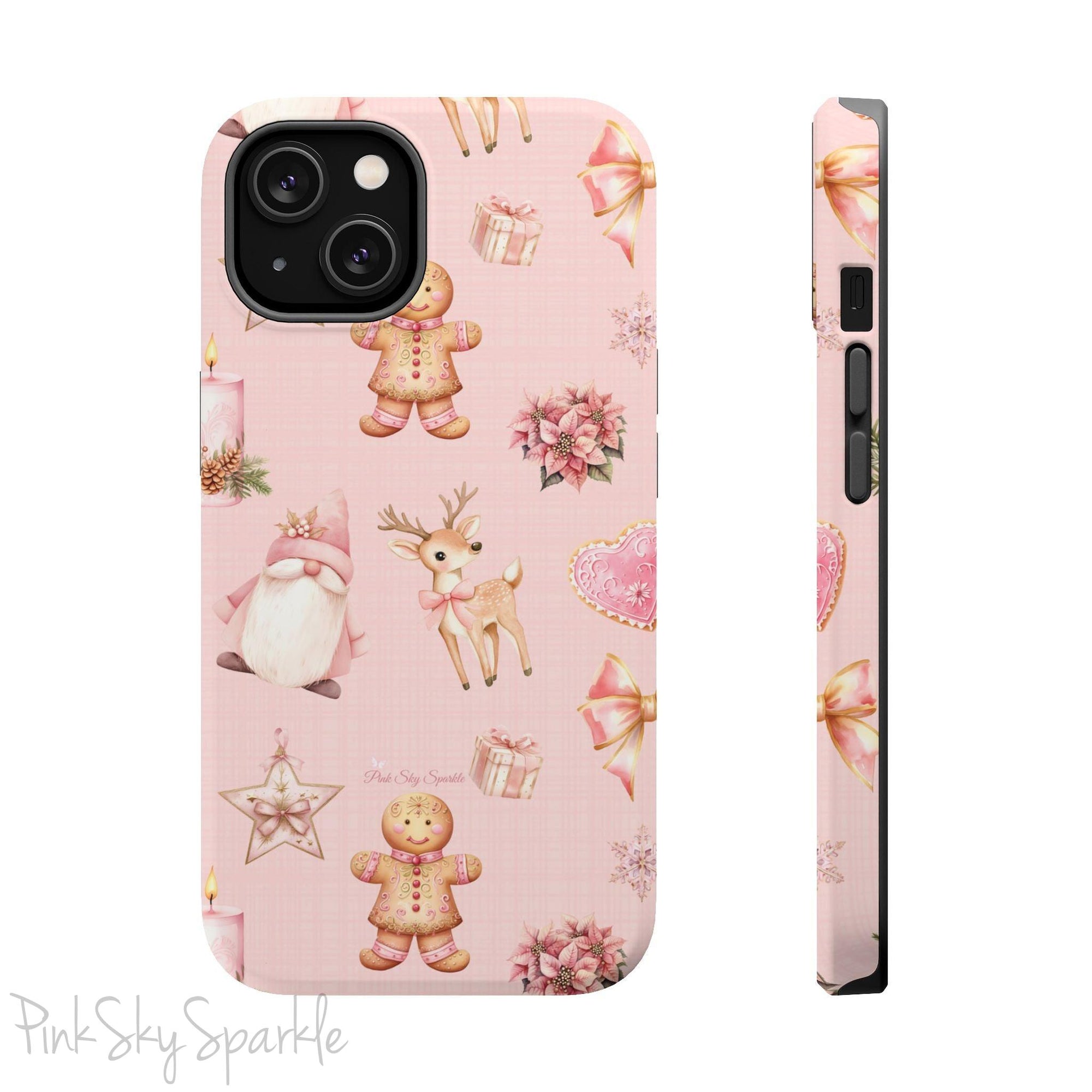 Whimsical Holiday Cheer Magnetic iPhone Case
