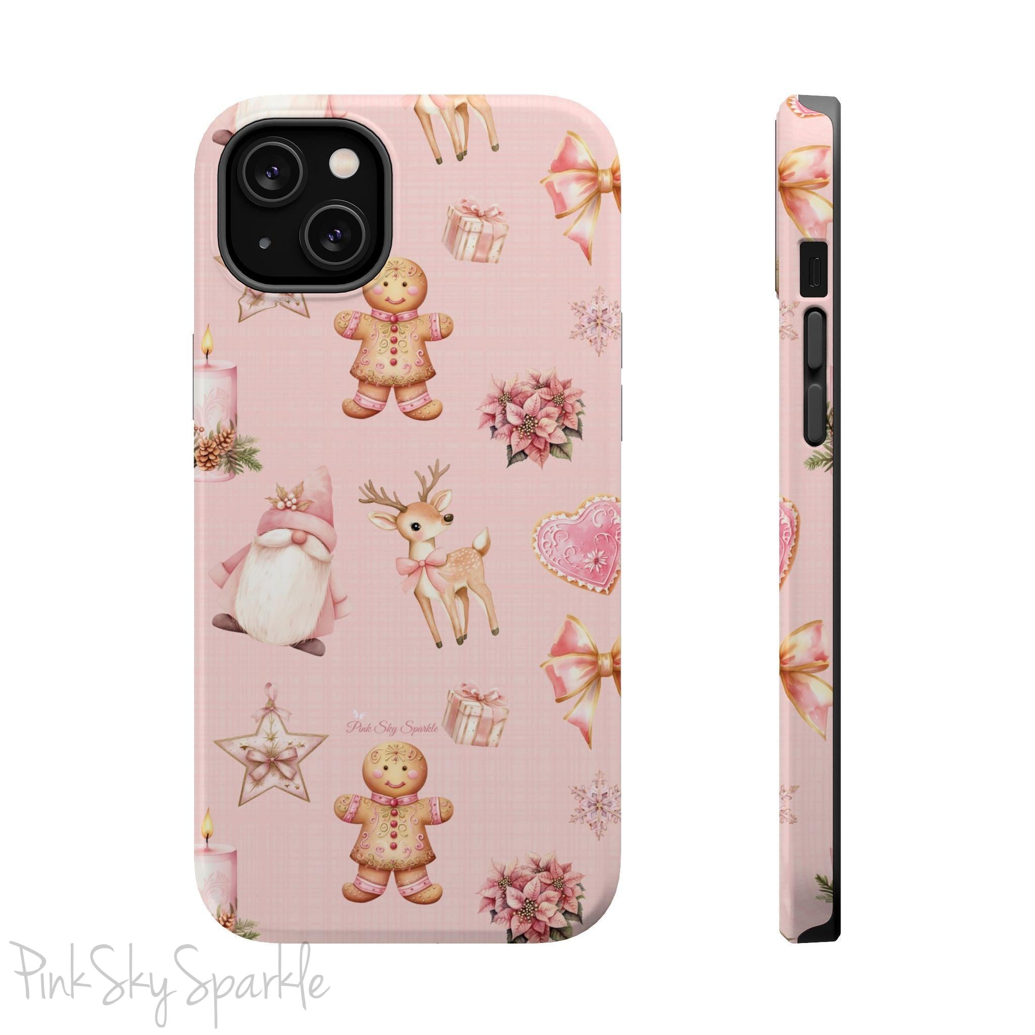 Whimsical Holiday Cheer Magnetic iPhone Case