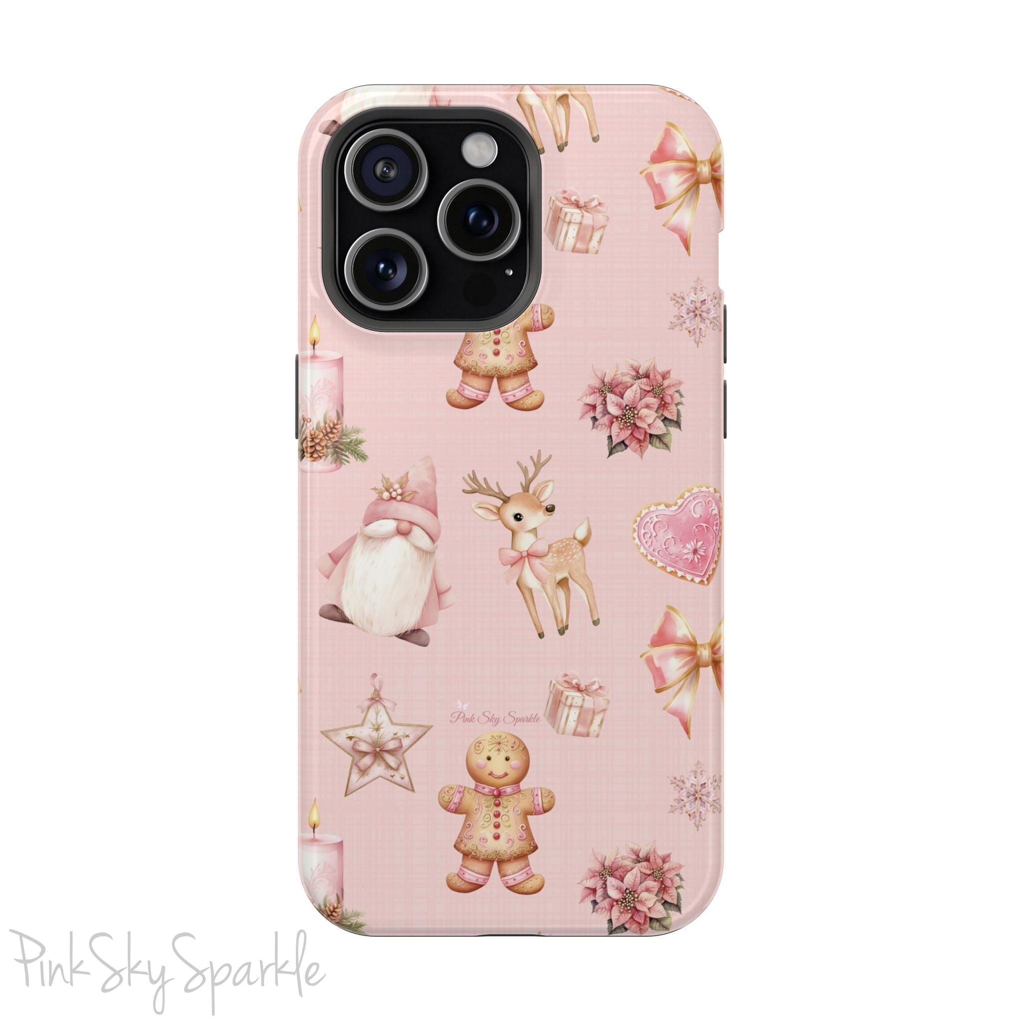 Whimsical Holiday Cheer Magnetic iPhone Case