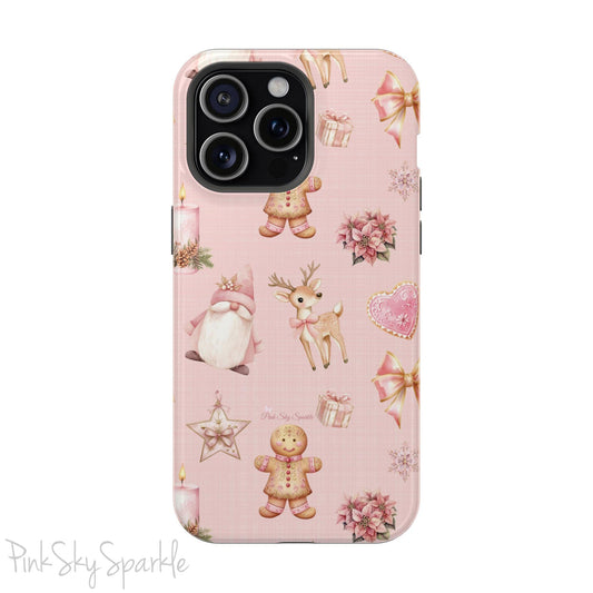 Whimsical Holiday Cheer Magnetic iPhone Case