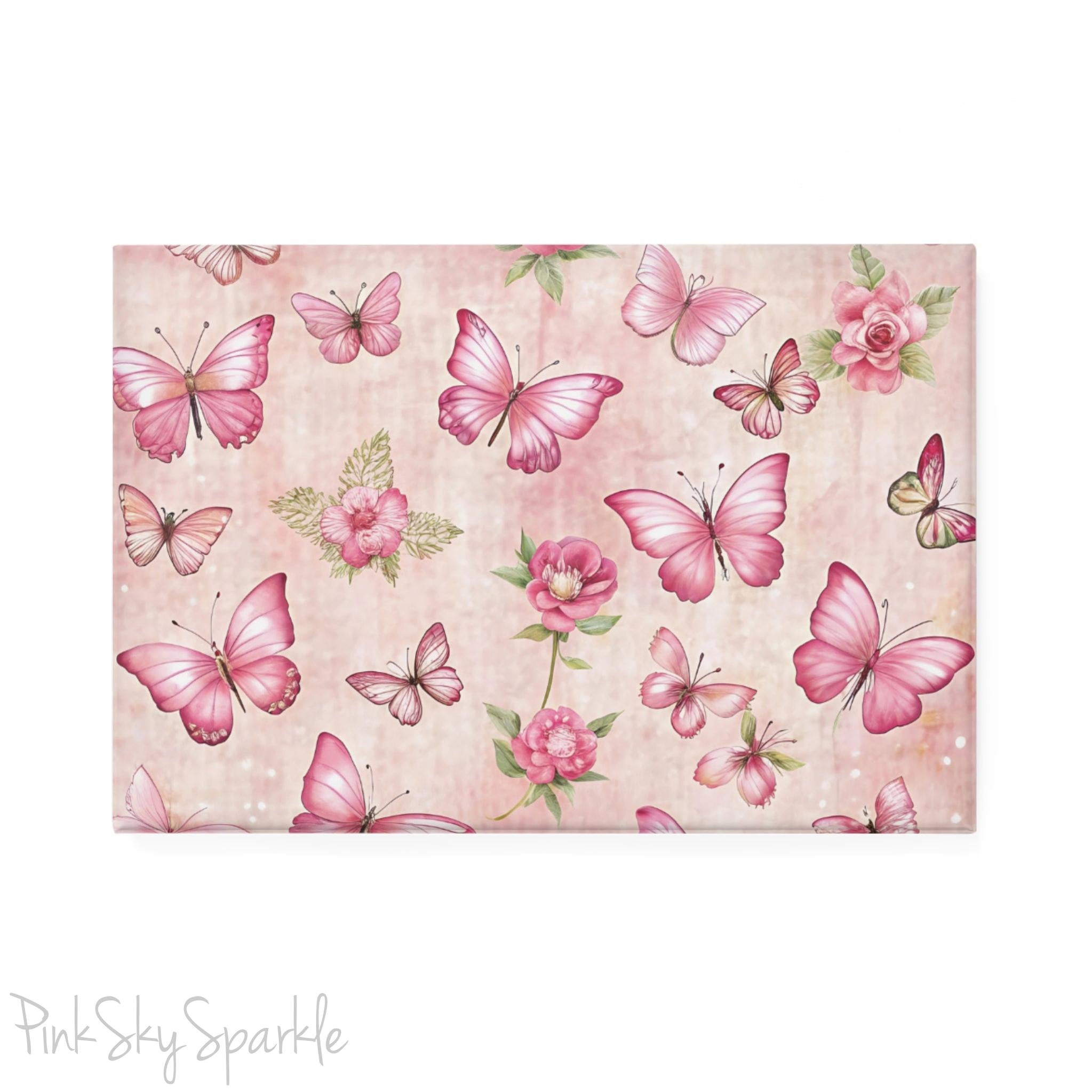 Whimsical Garden Rectangle Button Magnet