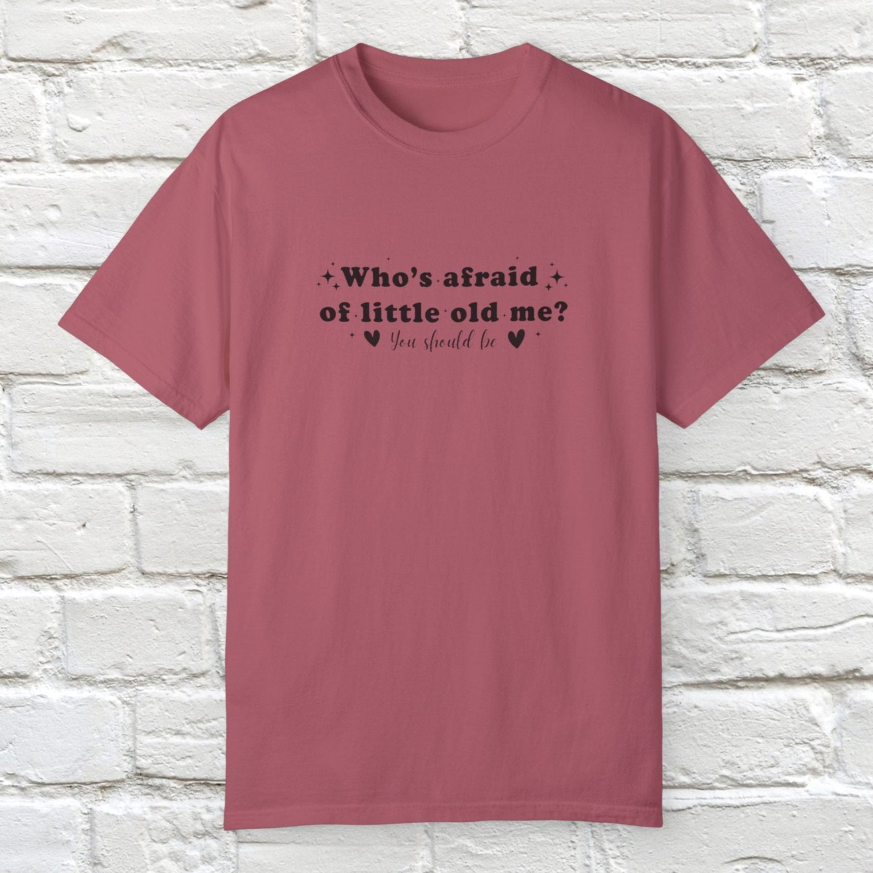 Who's Afraid T-shirt_Crimson