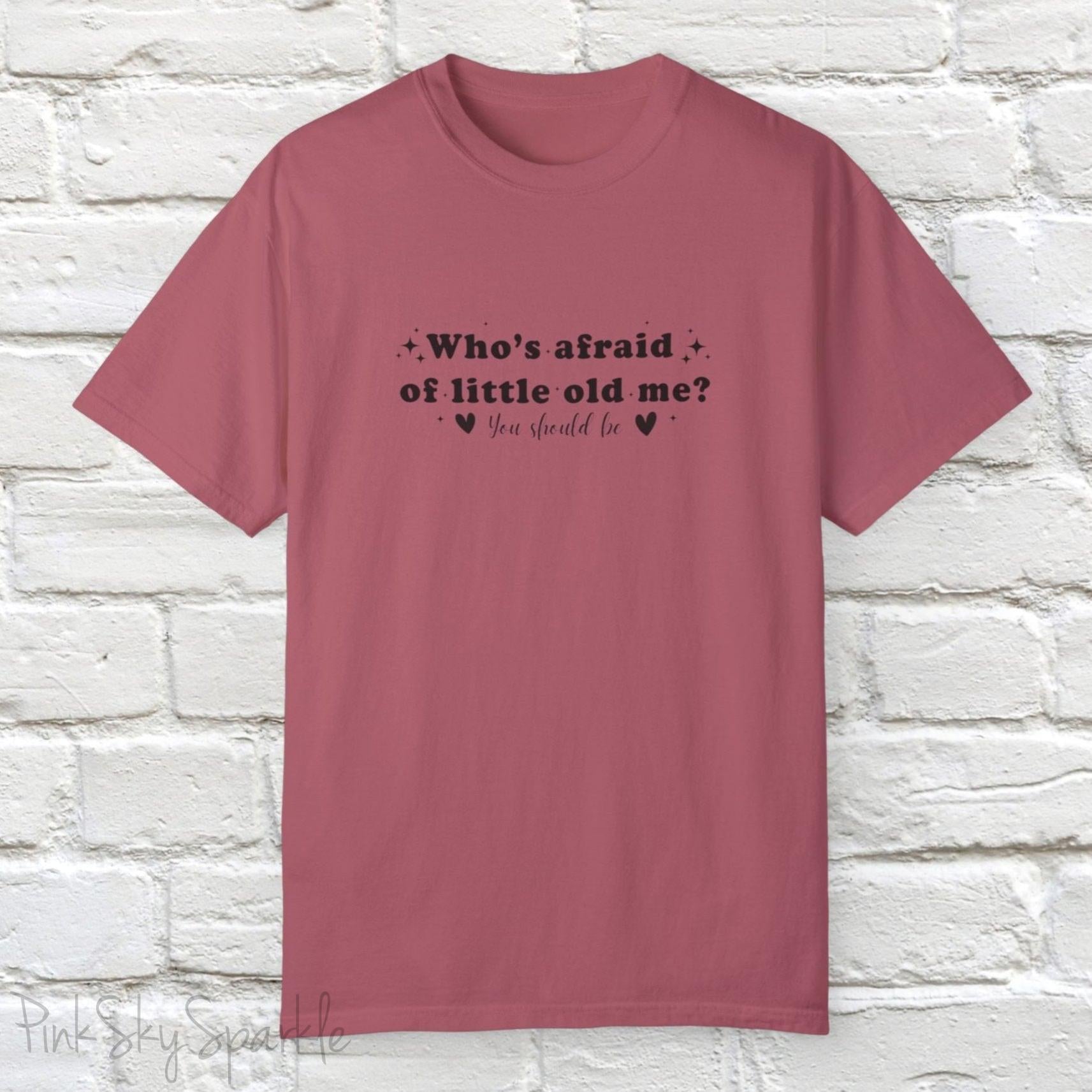 Who's Afraid T-shirt_Crimson