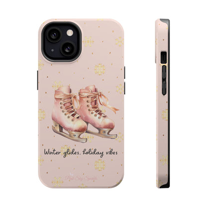 Winter Glides, Holiday Vibes Magnetic iPhone Case