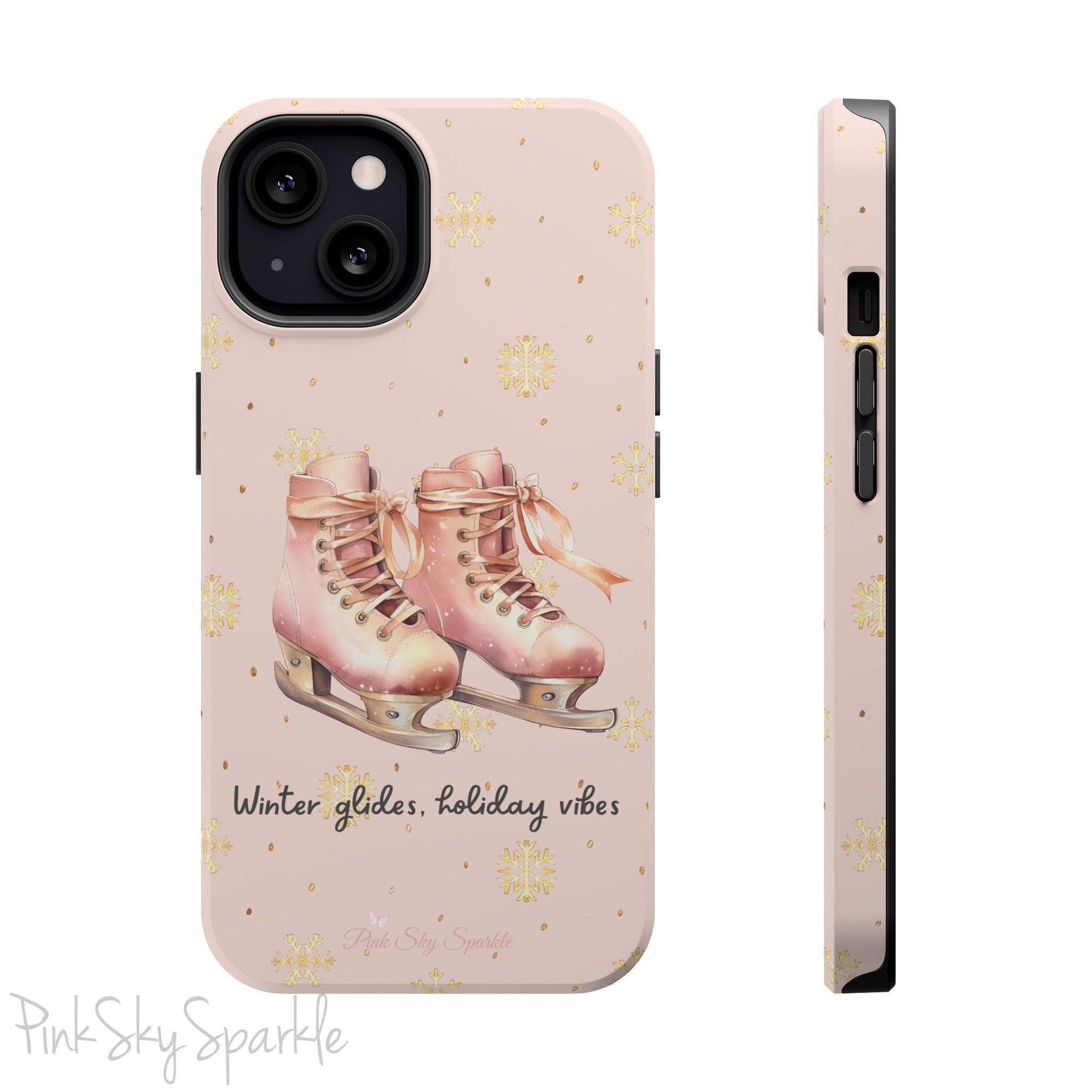 Winter Glides, Holiday Vibes Magnetic iPhone Case