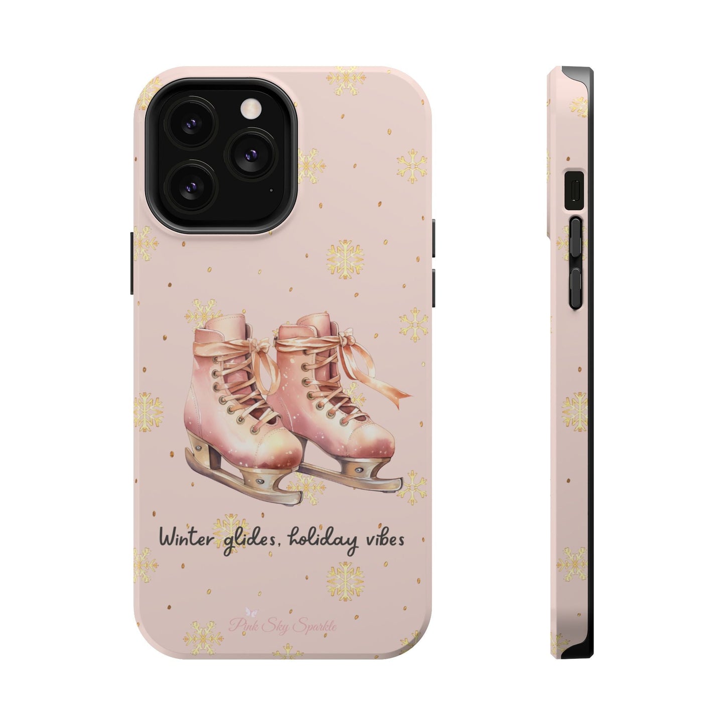 Winter Glides, Holiday Vibes Magnetic iPhone Case