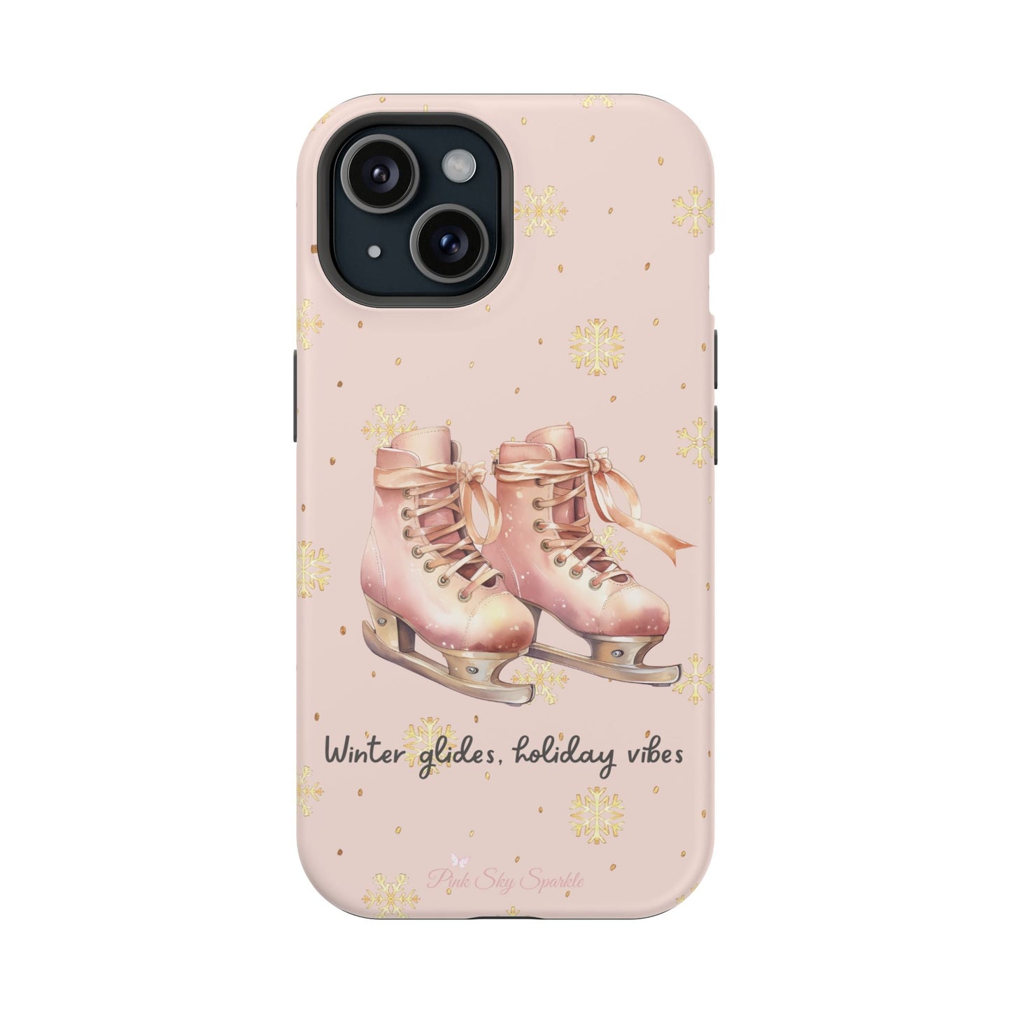 Winter Glides, Holiday Vibes Magnetic iPhone Case