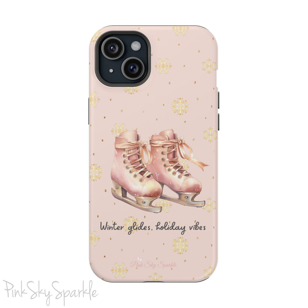 Winter Glides, Holiday Vibes Magnetic iPhone Case