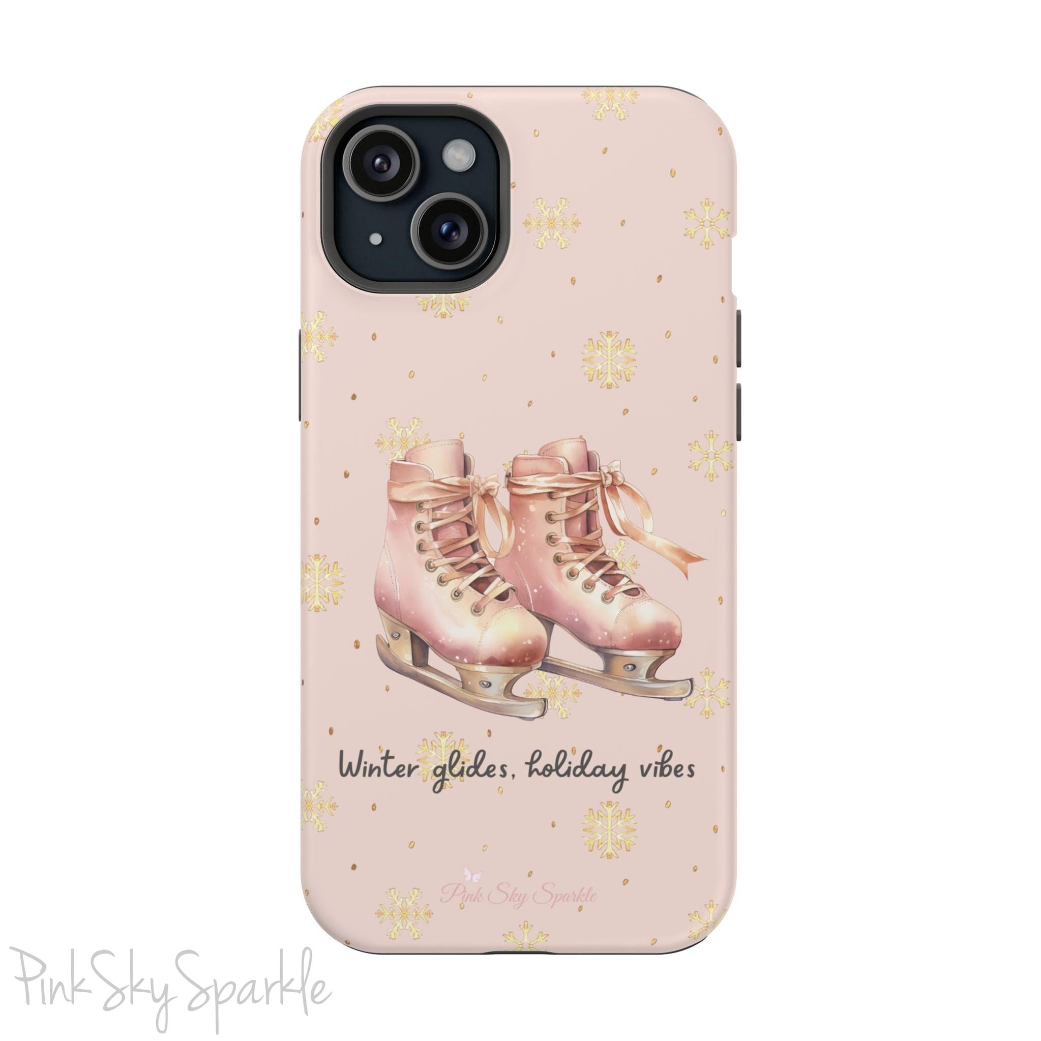Winter Glides, Holiday Vibes Magnetic iPhone Case