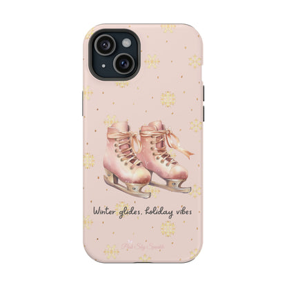 Winter Glides, Holiday Vibes Magnetic iPhone Case