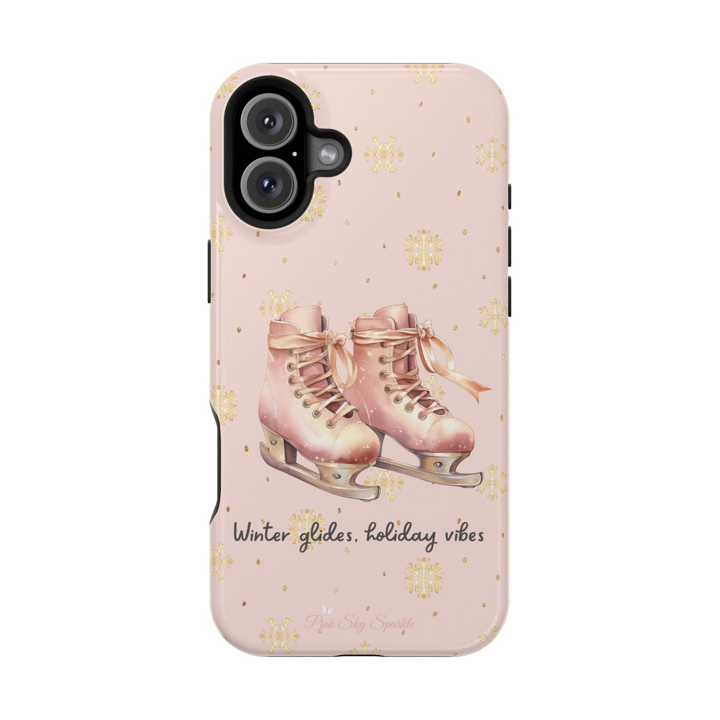 Winter Glides, Holiday Vibes Magnetic iPhone Case