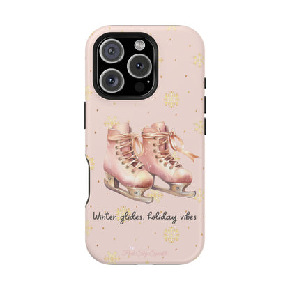 Winter Glides, Holiday Vibes Magnetic iPhone Case