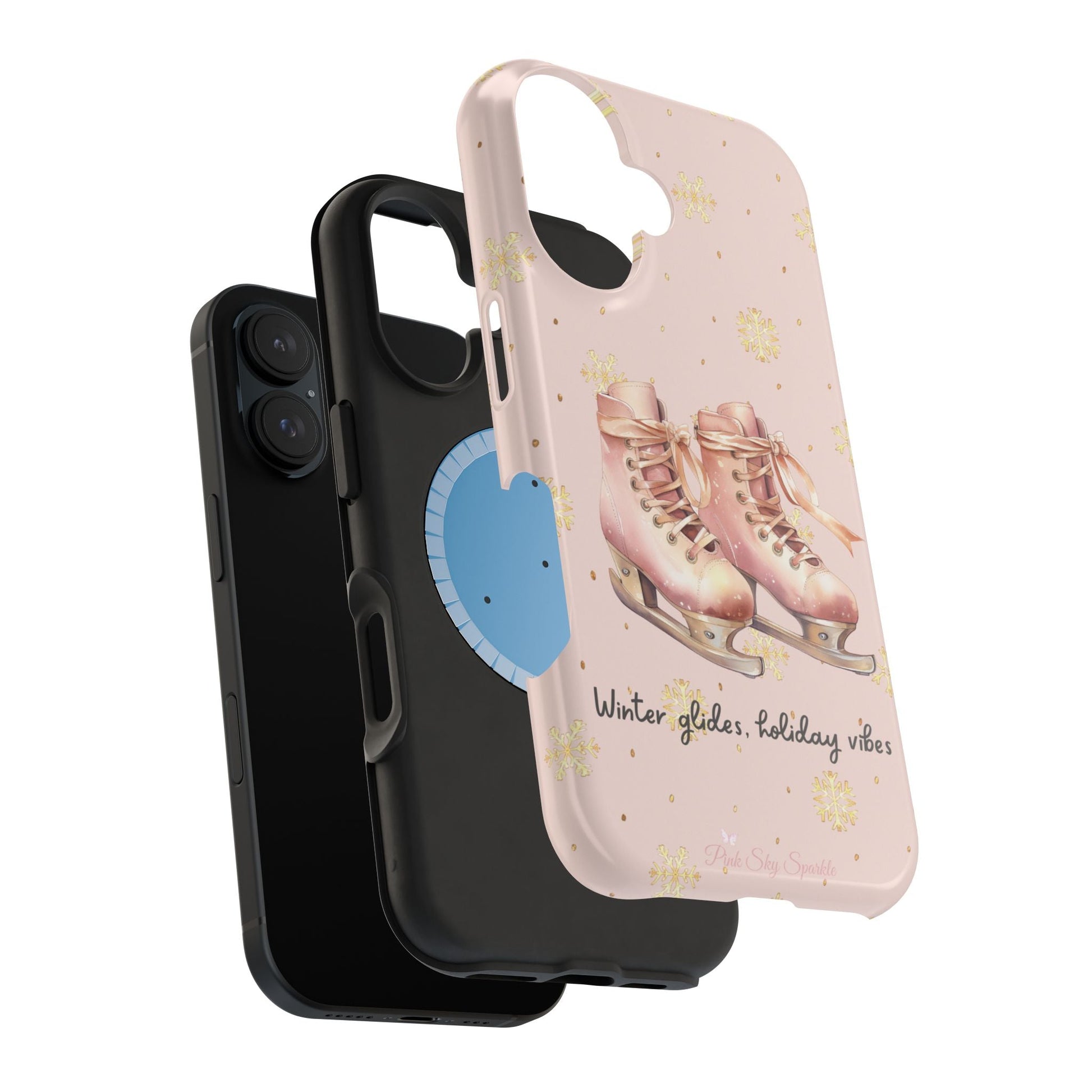 Winter Glides, Holiday Vibes Magnetic iPhone Case