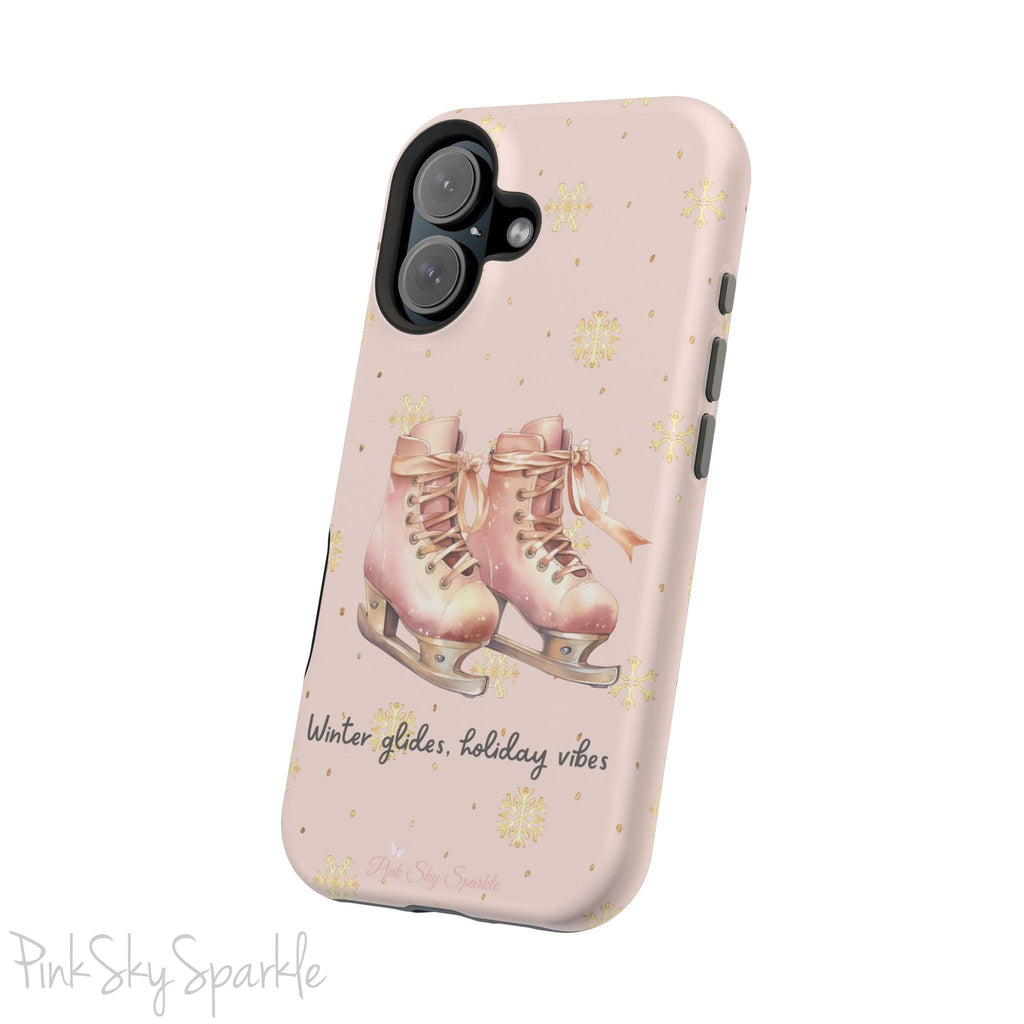 Winter Glides, Holiday Vibes Magnetic iPhone Case