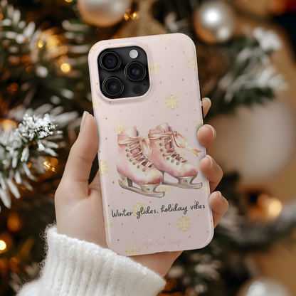 Winter Glides, Holiday Vibes Magnetic iPhone Case