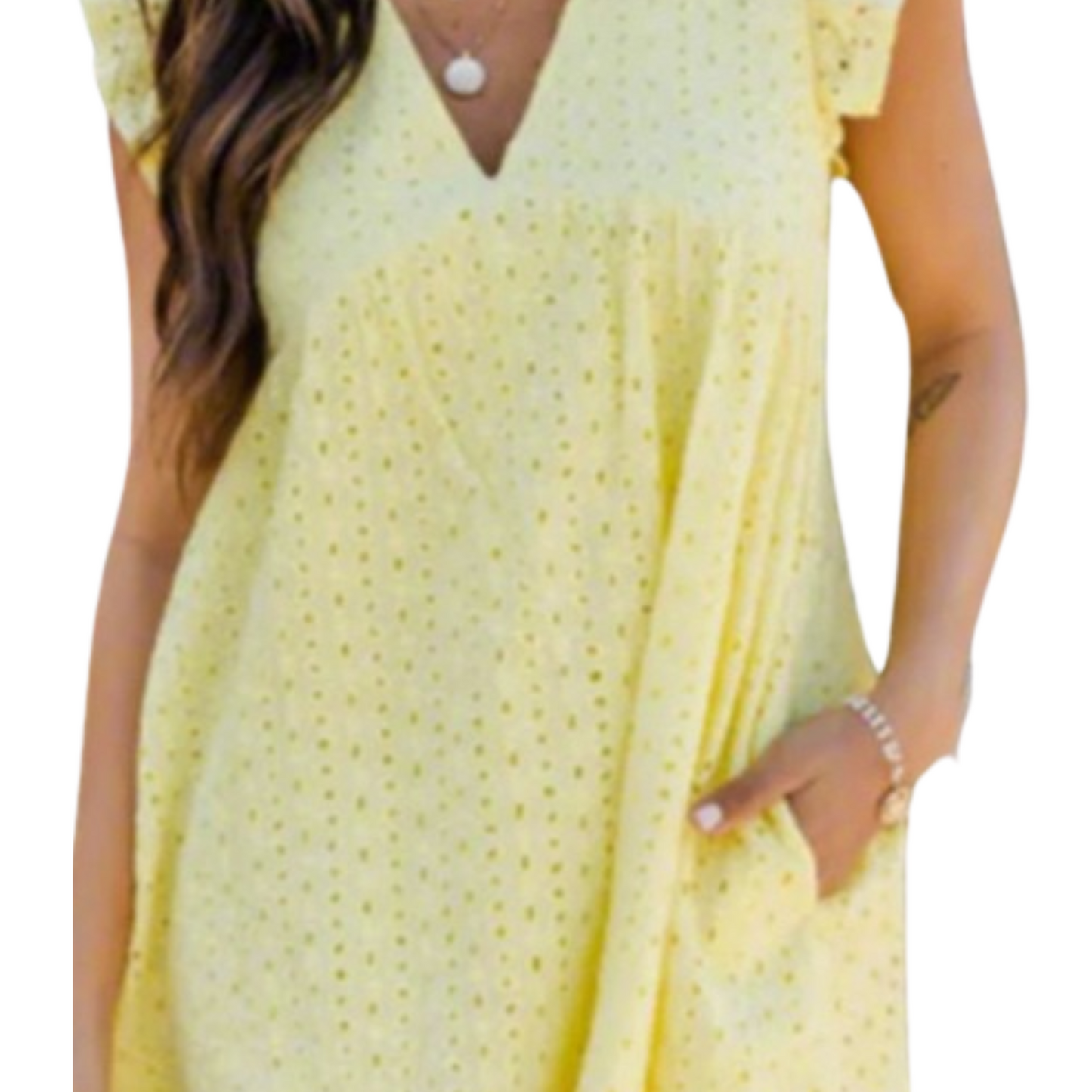 Lace Sun Dress With Pockets